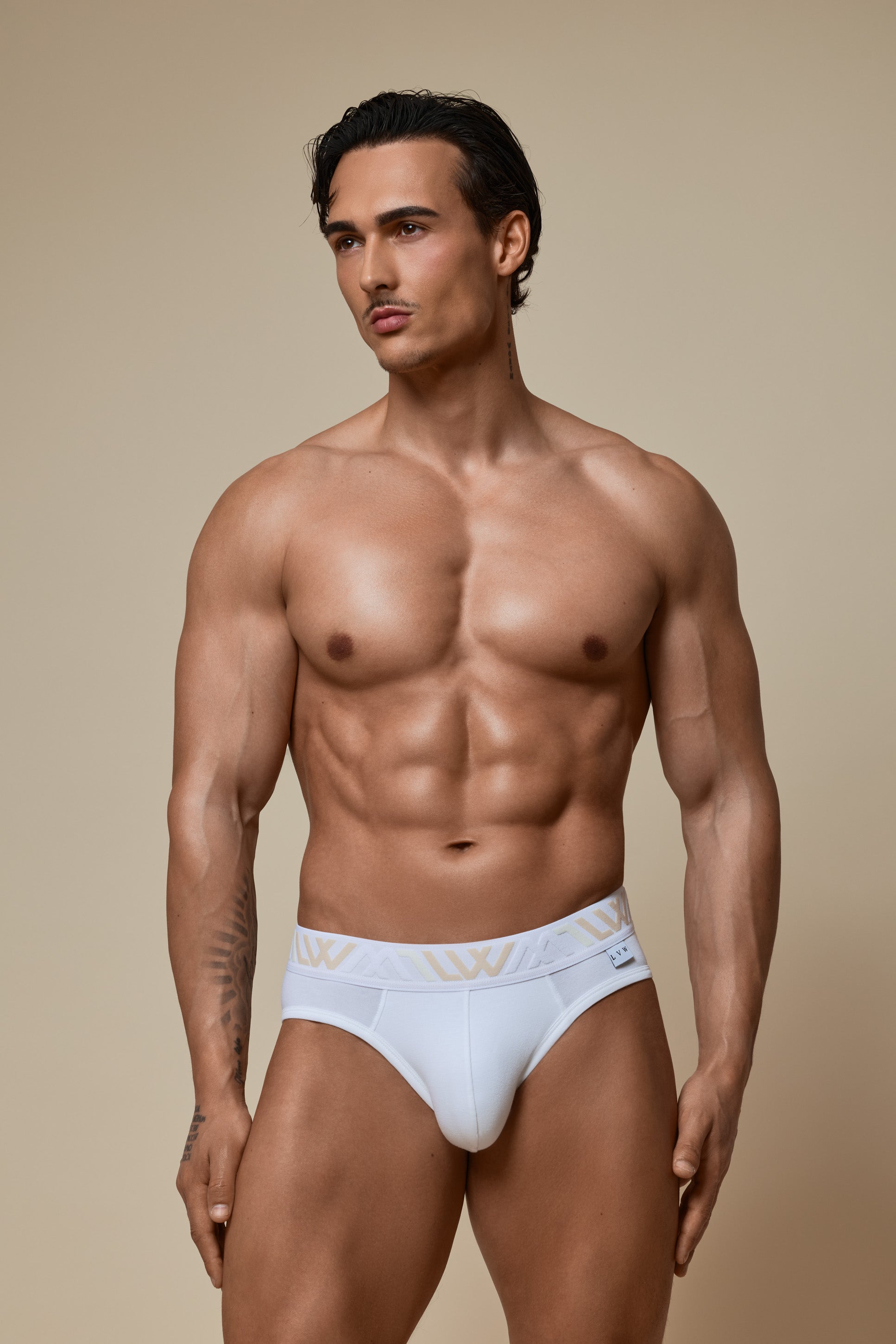 VISIBLY BIKINI BRIEF COTTON STRETCH - WHITE