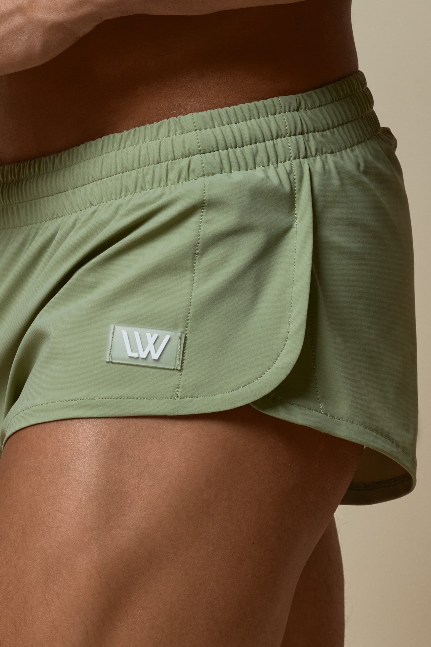 SWIM HYBRID SHORT - SAGE GREEN