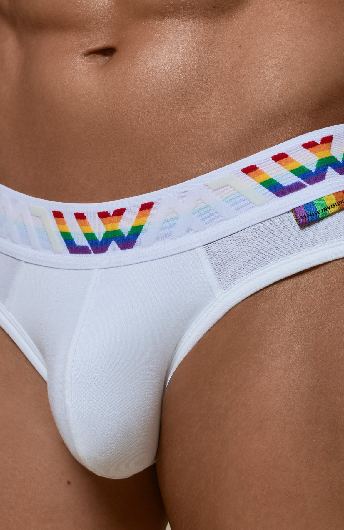 VISIBLY BIKINI BRIEF PRIDE - WHITE