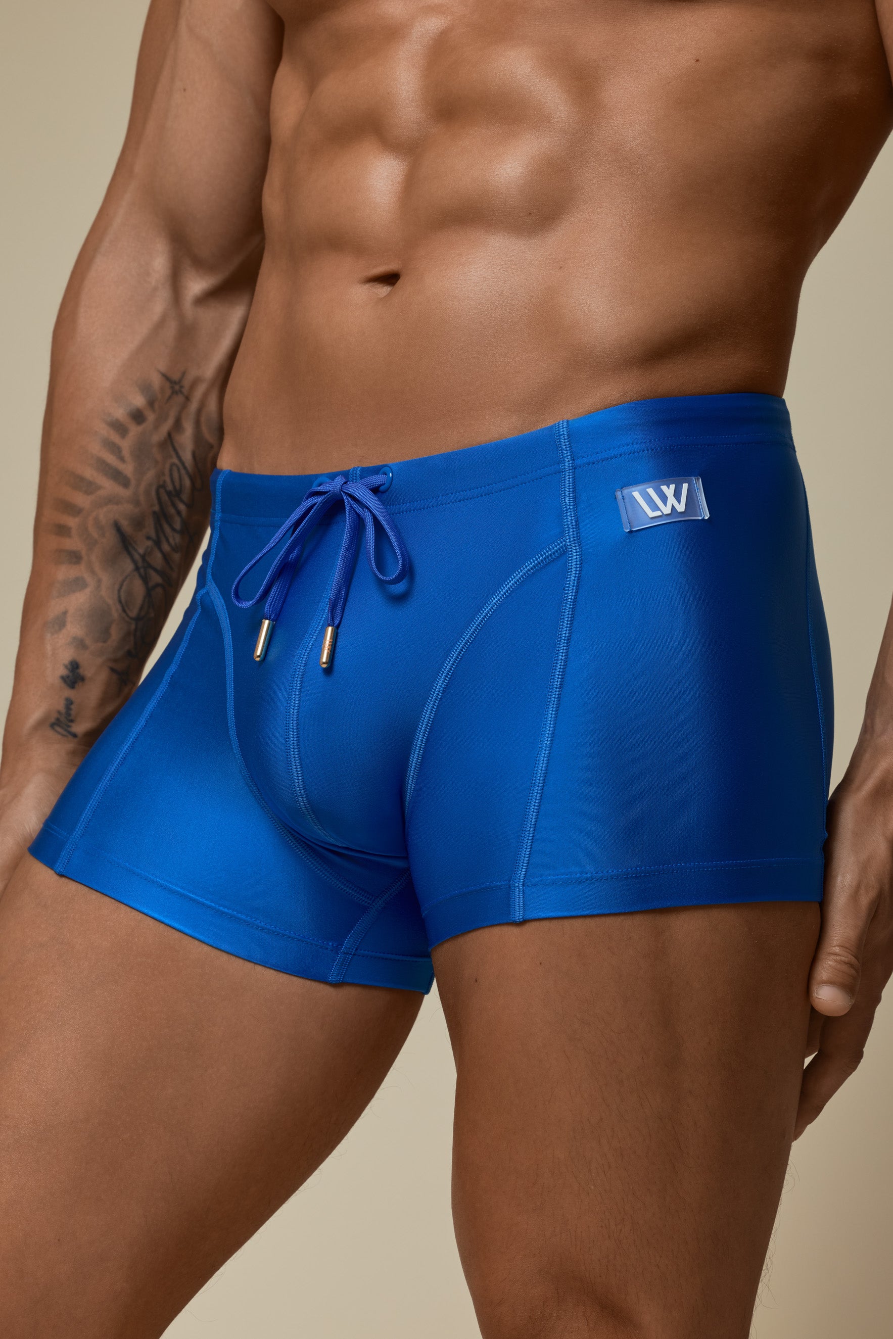 SWIM TRUNK - AZURE BLUE