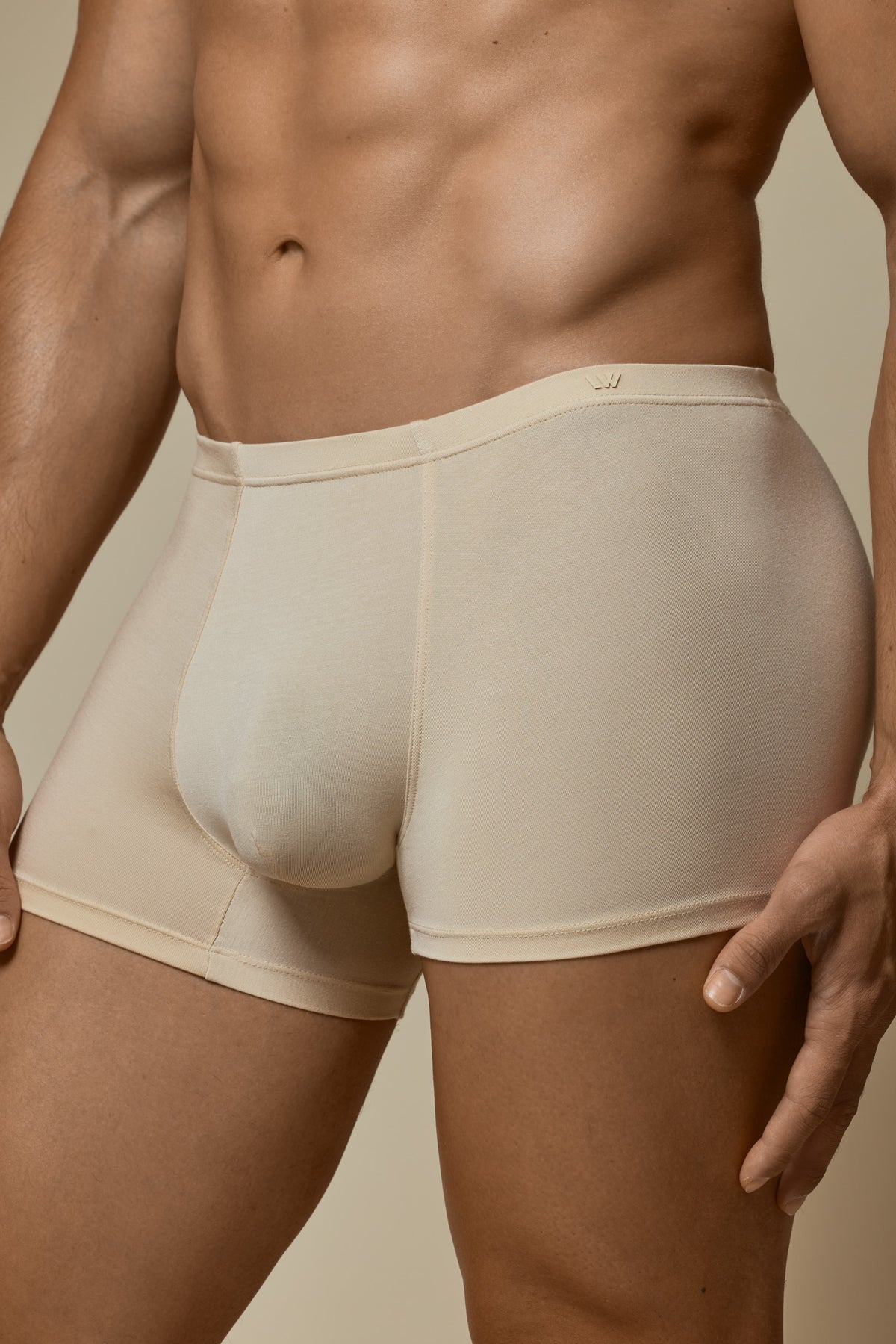 WHISPER BOXER BRIEF SECOND SKIN - IVORY