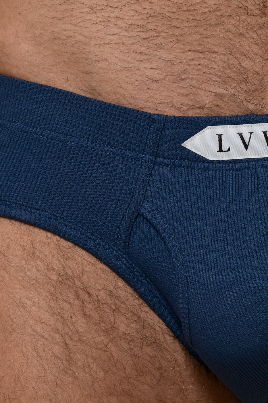 LUXURY CLASSIC BRIEF ORGANIC COTTON RIB - CLASSIC DENIM