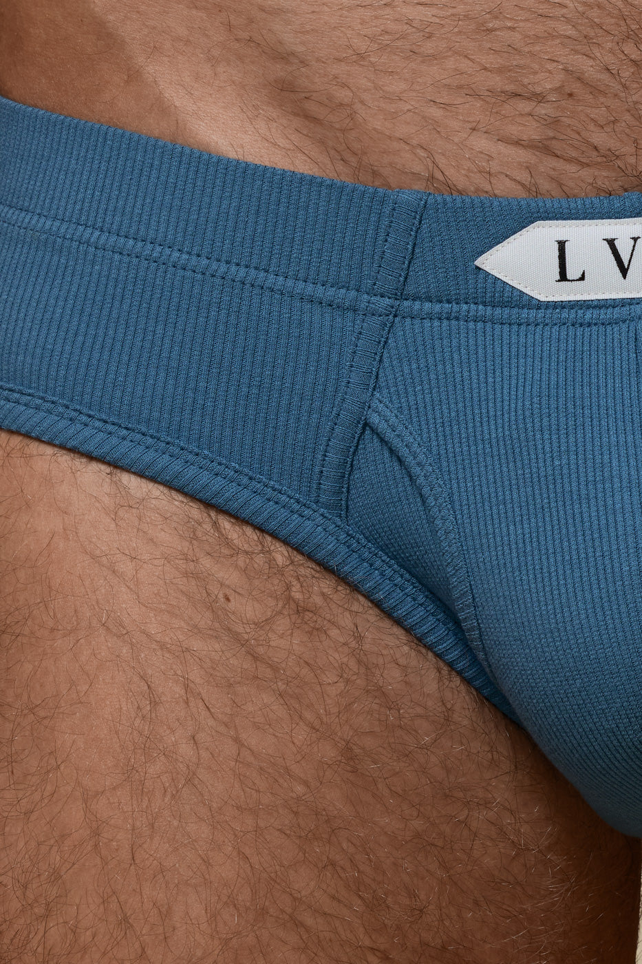 LUXURY CLASSIC BRIEF ORGANIC COTTON RIB - OCEAN DENIM