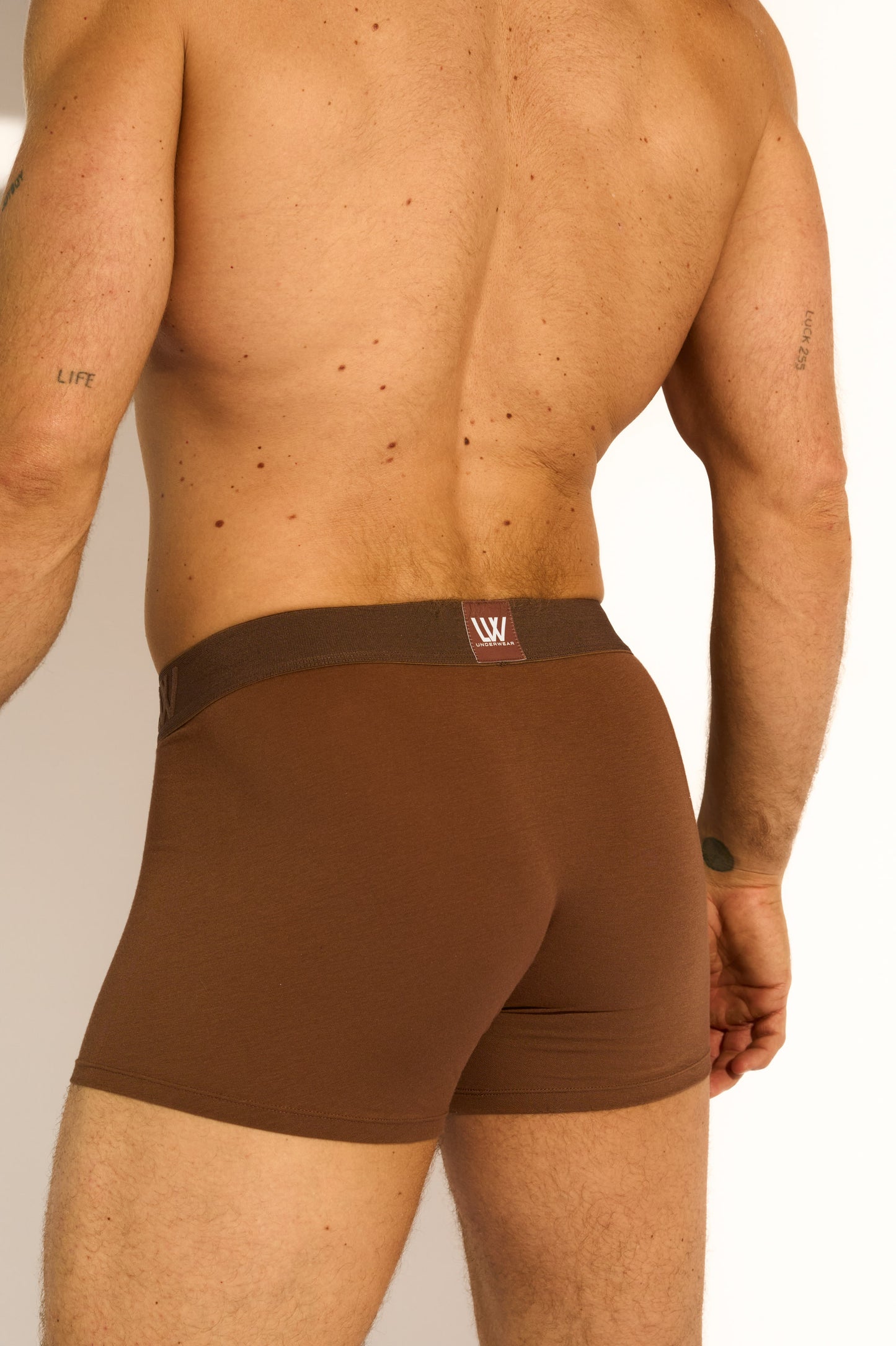SKIN BOXER BRIEF - CACAO BROWN