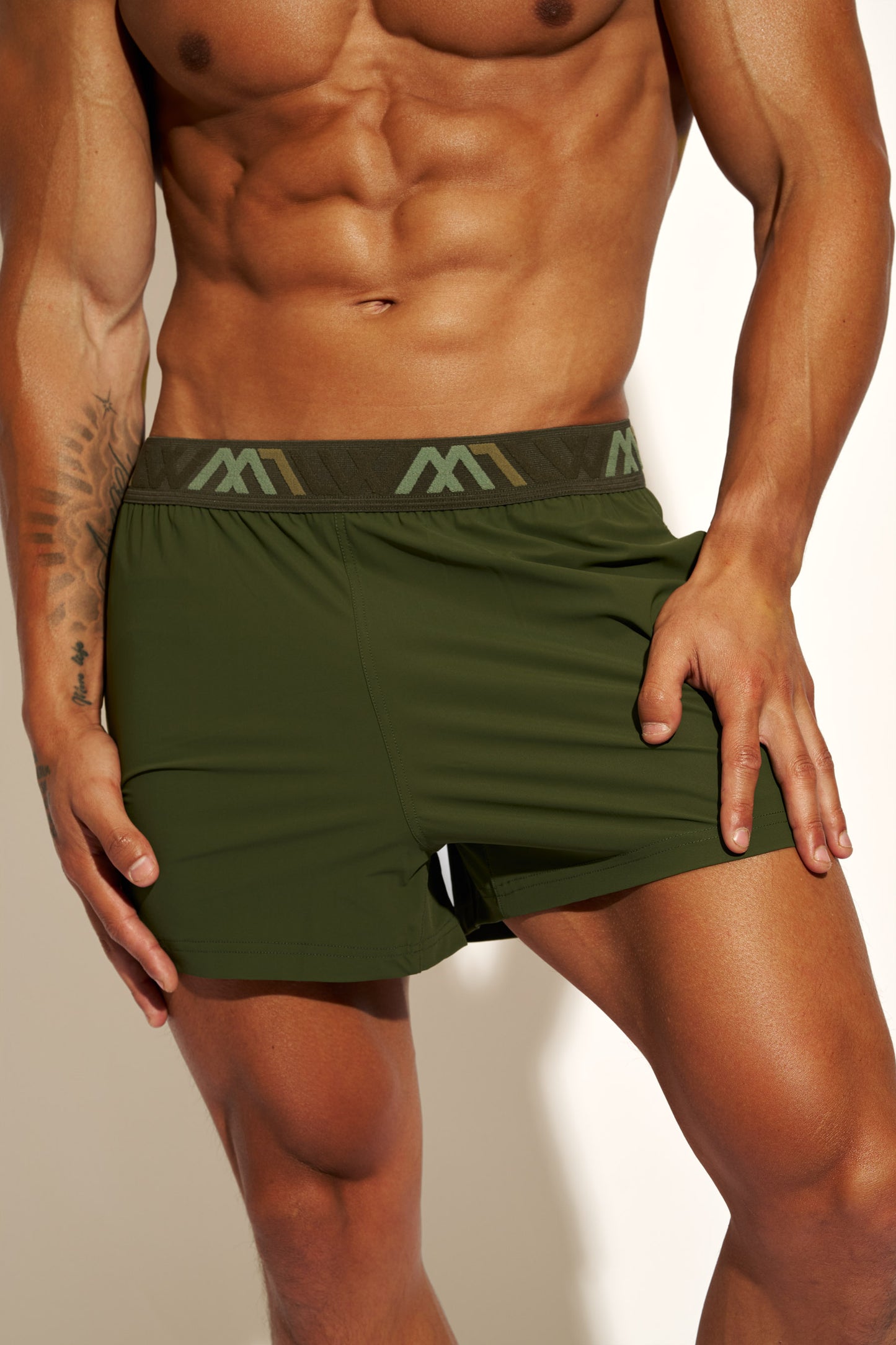 SIGNATURE SWIM SHORT - ARMY GREEN