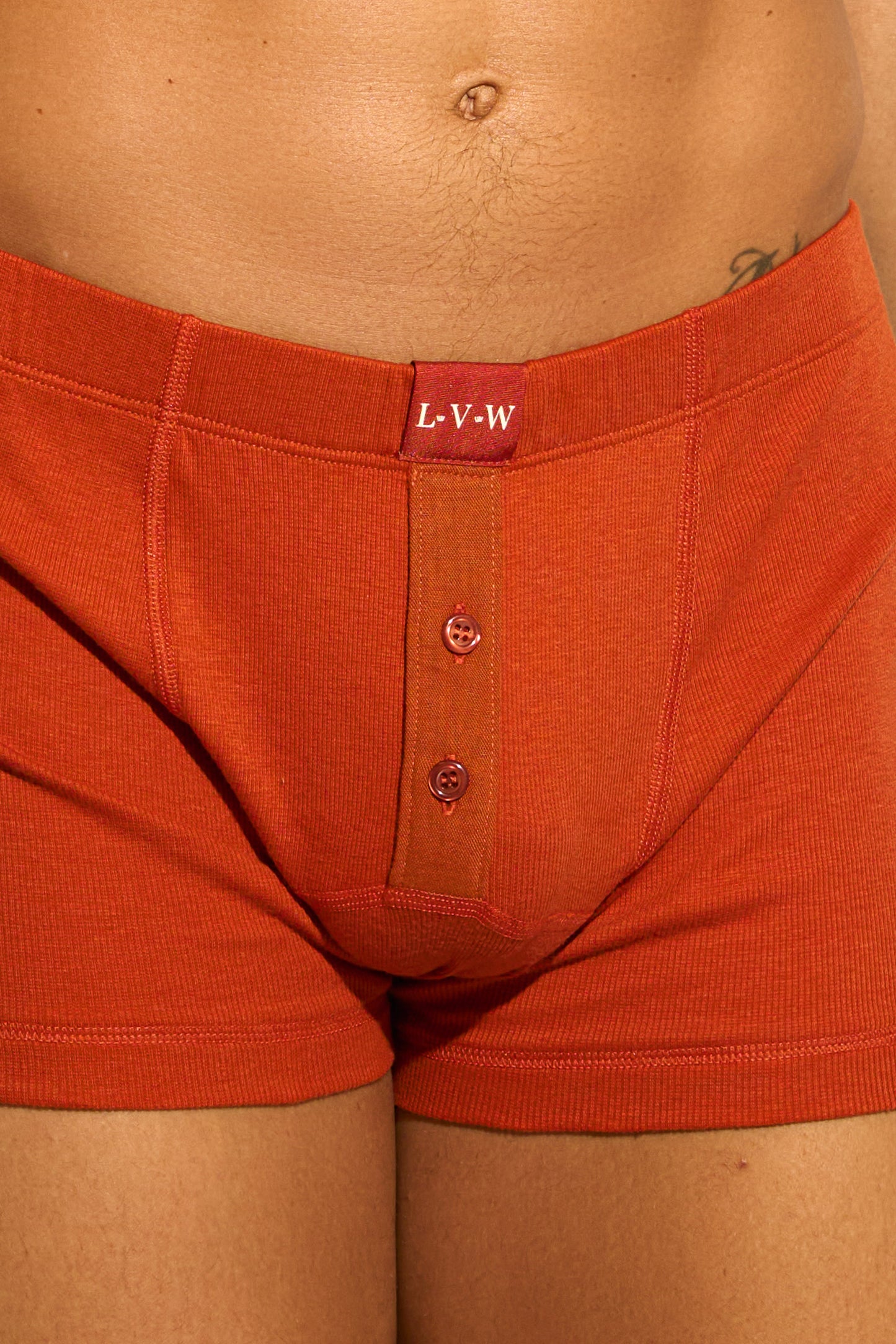 ESSENTIAL BOXER BRIEF BUTTONS - CINNAMON