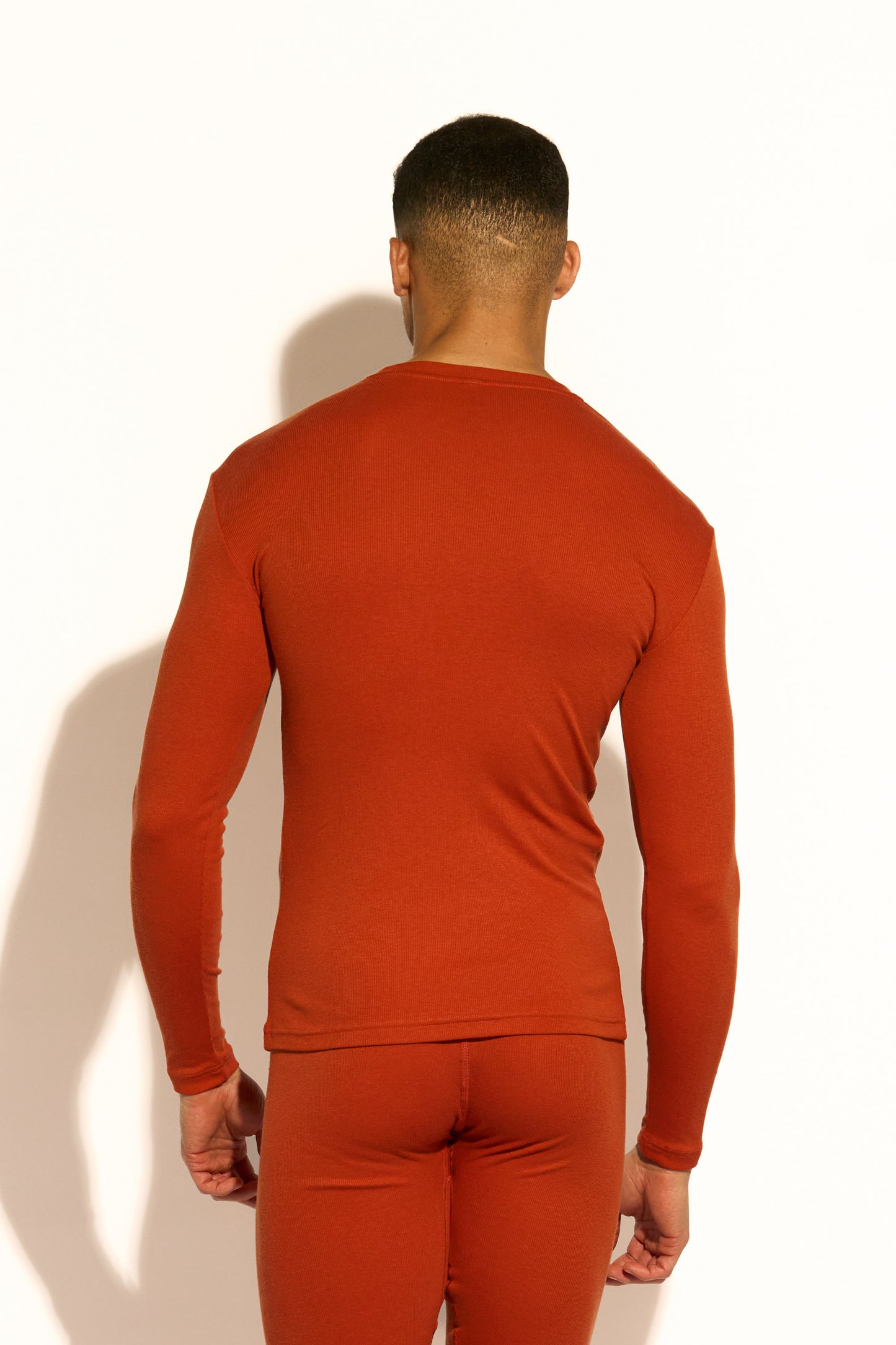 ESSENTIAL LONG SLEEVE TEE - CINNAMON