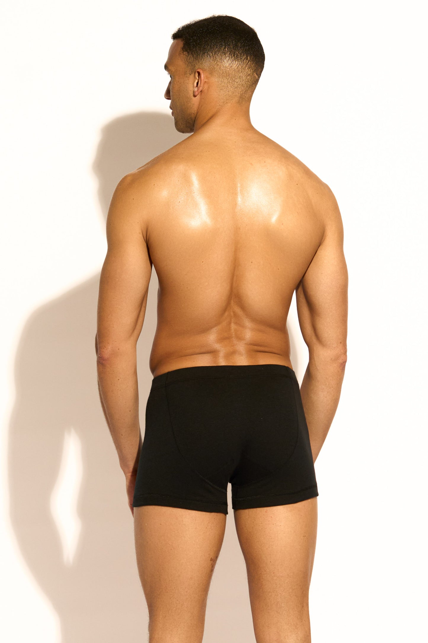 ESSENTIAL BOXER BRIEF BUTTONS - BLACK