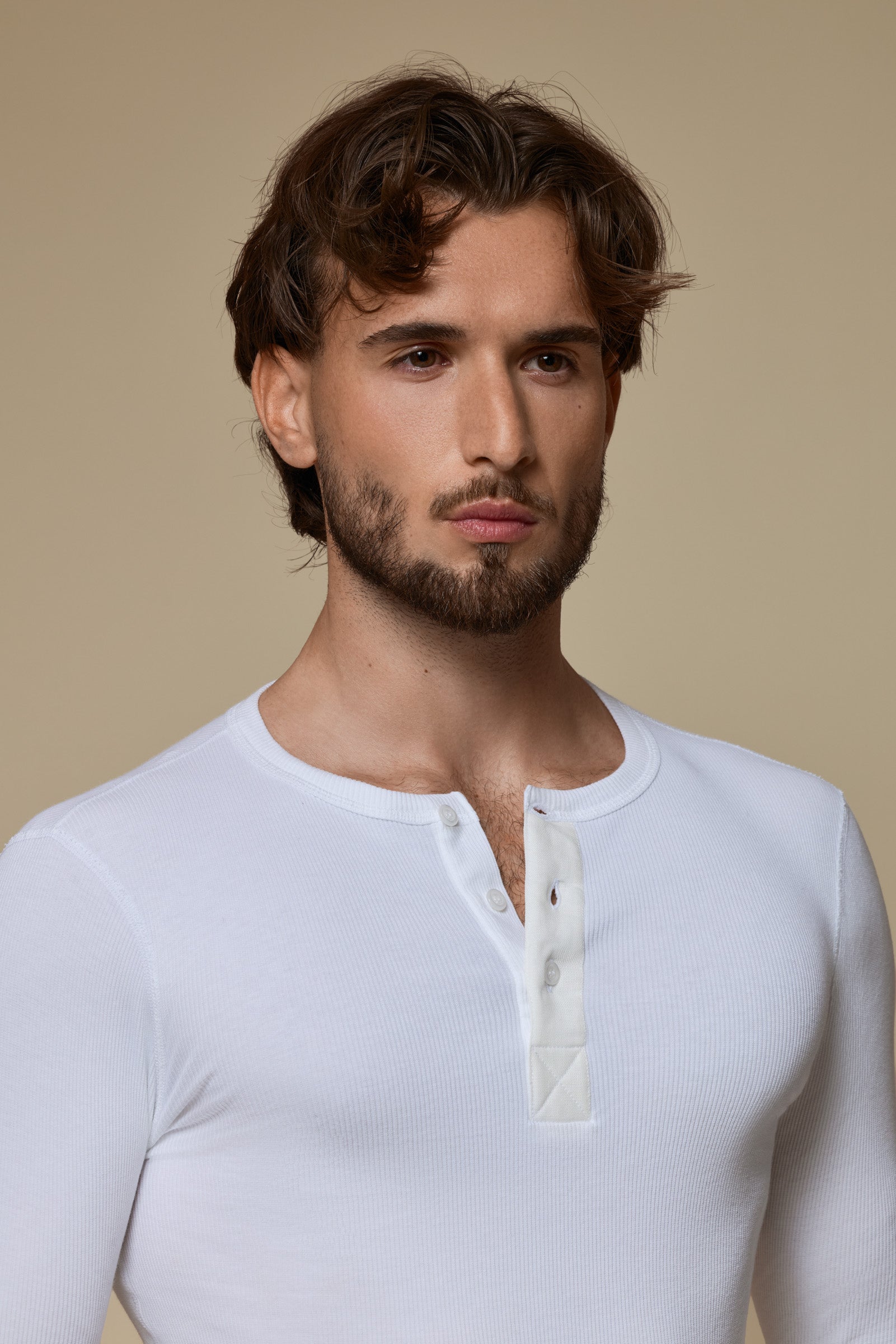 LUXURY BODY SUIT ORGANIC COTTON RIB - PURE WHITE