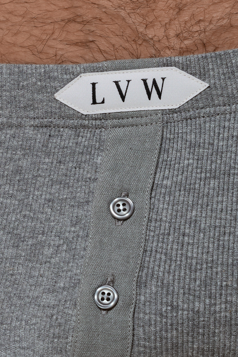 LUXURY BOXER BRIEF ORGANIC COTTON RIB - GREY MELANGE