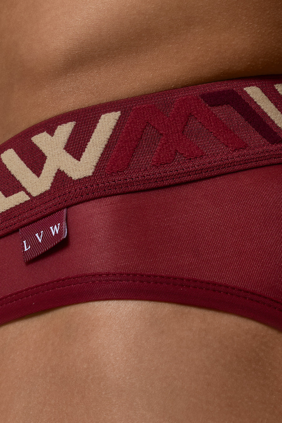 VISIBLY BIKINI BRIEF MESH - DARK CHERRY