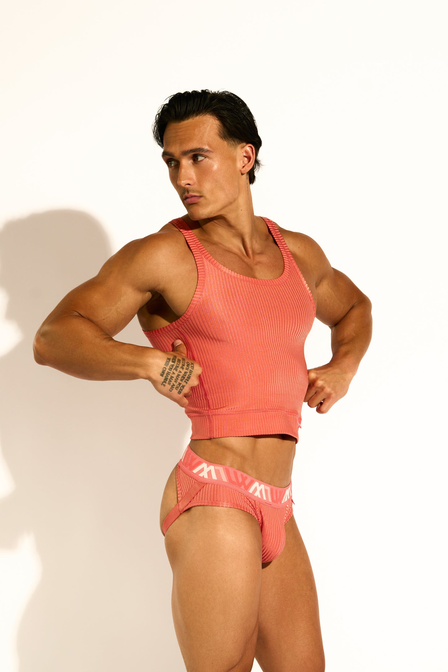 SIGNATURE EXCLUSIVE JOCKSTRAP - LIGHT CORAL