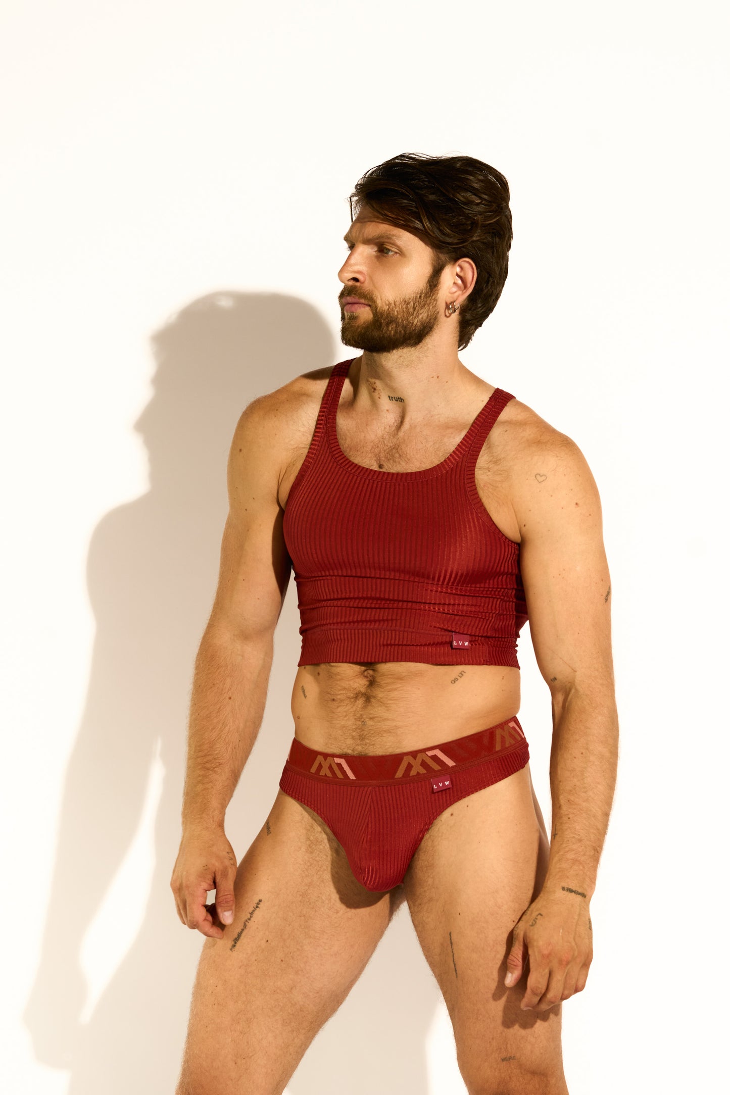 SIGNATURE EXCLUSIVE THONG - BURGUNDY