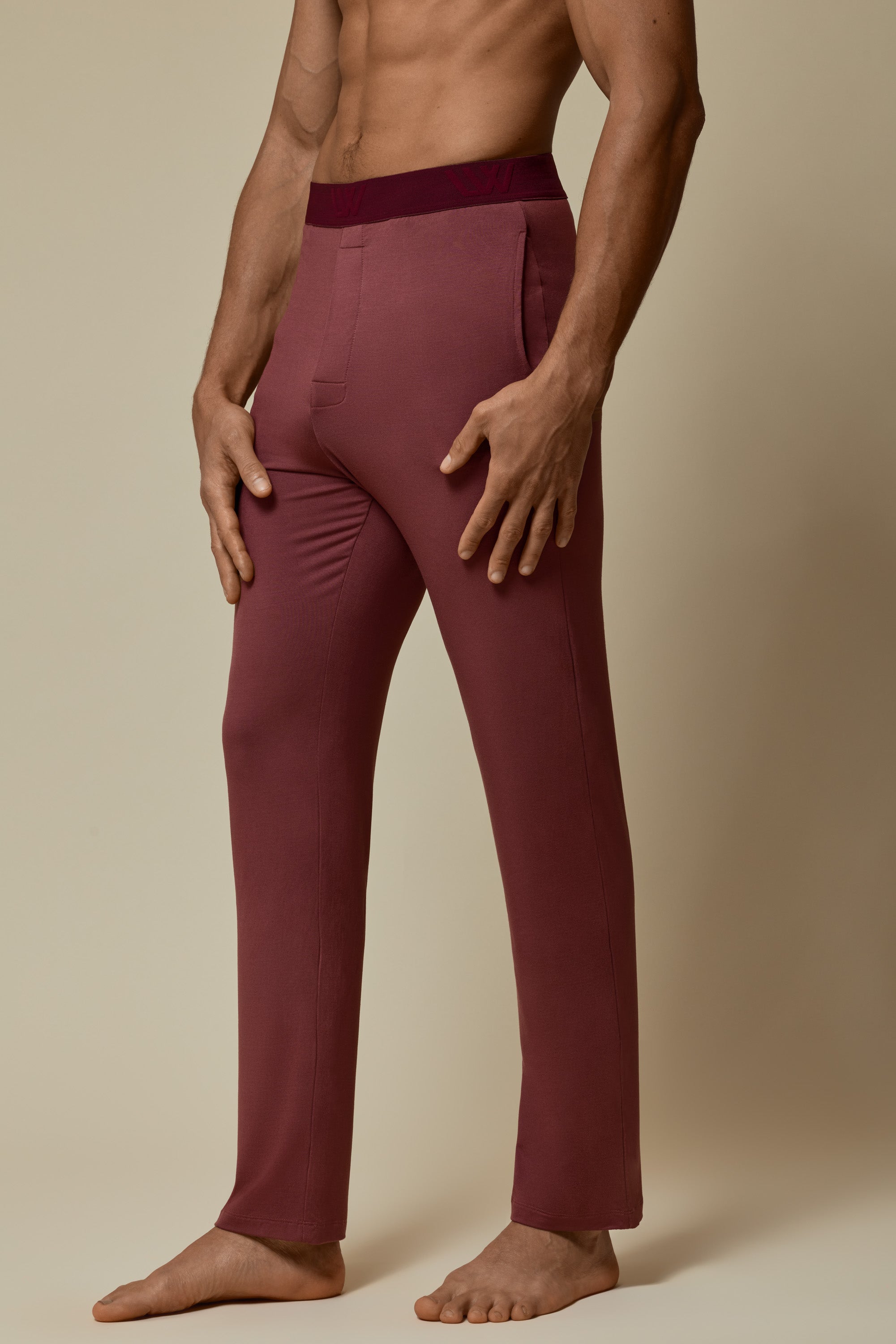 SECOND SKIN WAISTBAND PANT - HOT CHOCOLATE