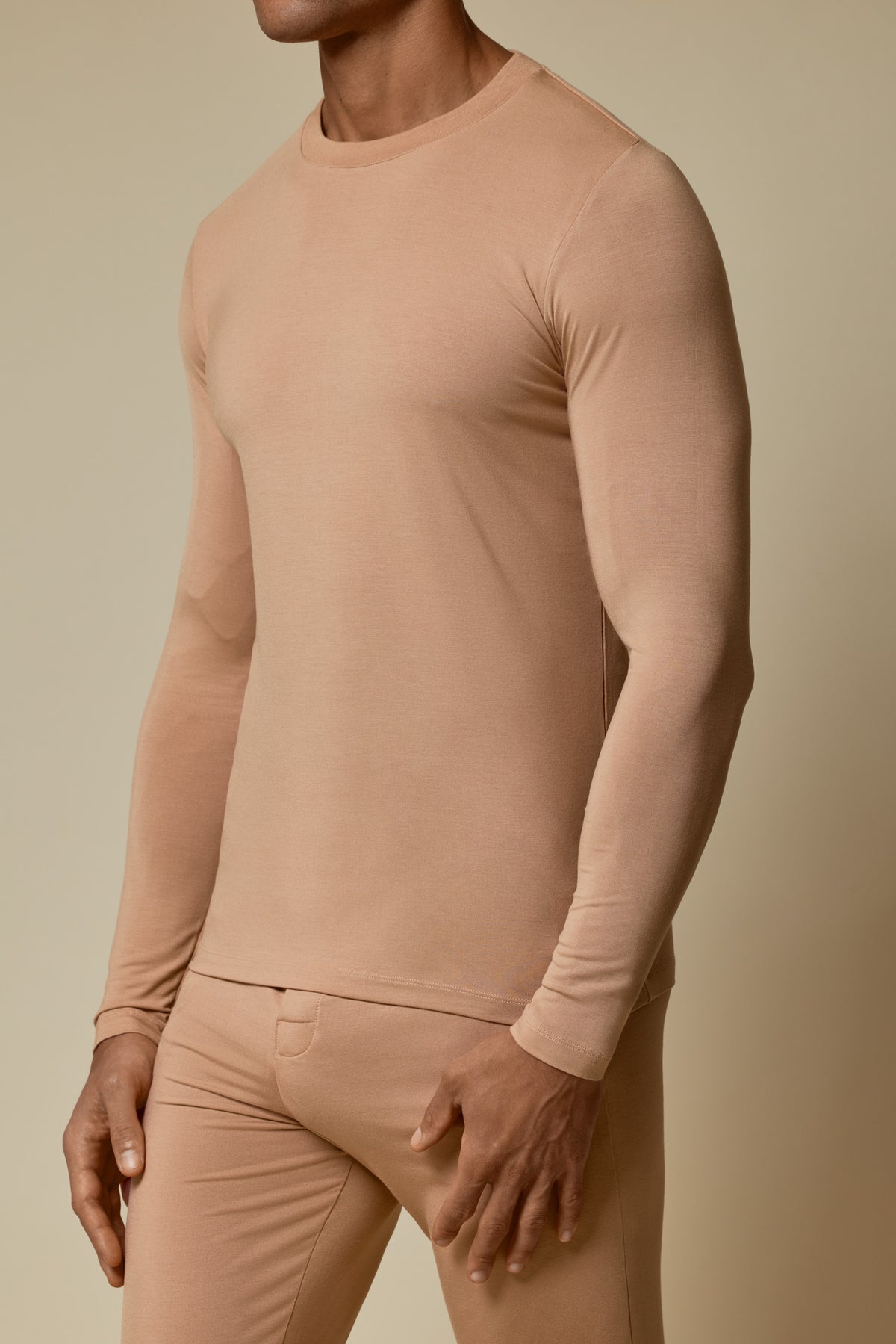 SECOND SKIN LONG SLEEVE TEE - BRUSH