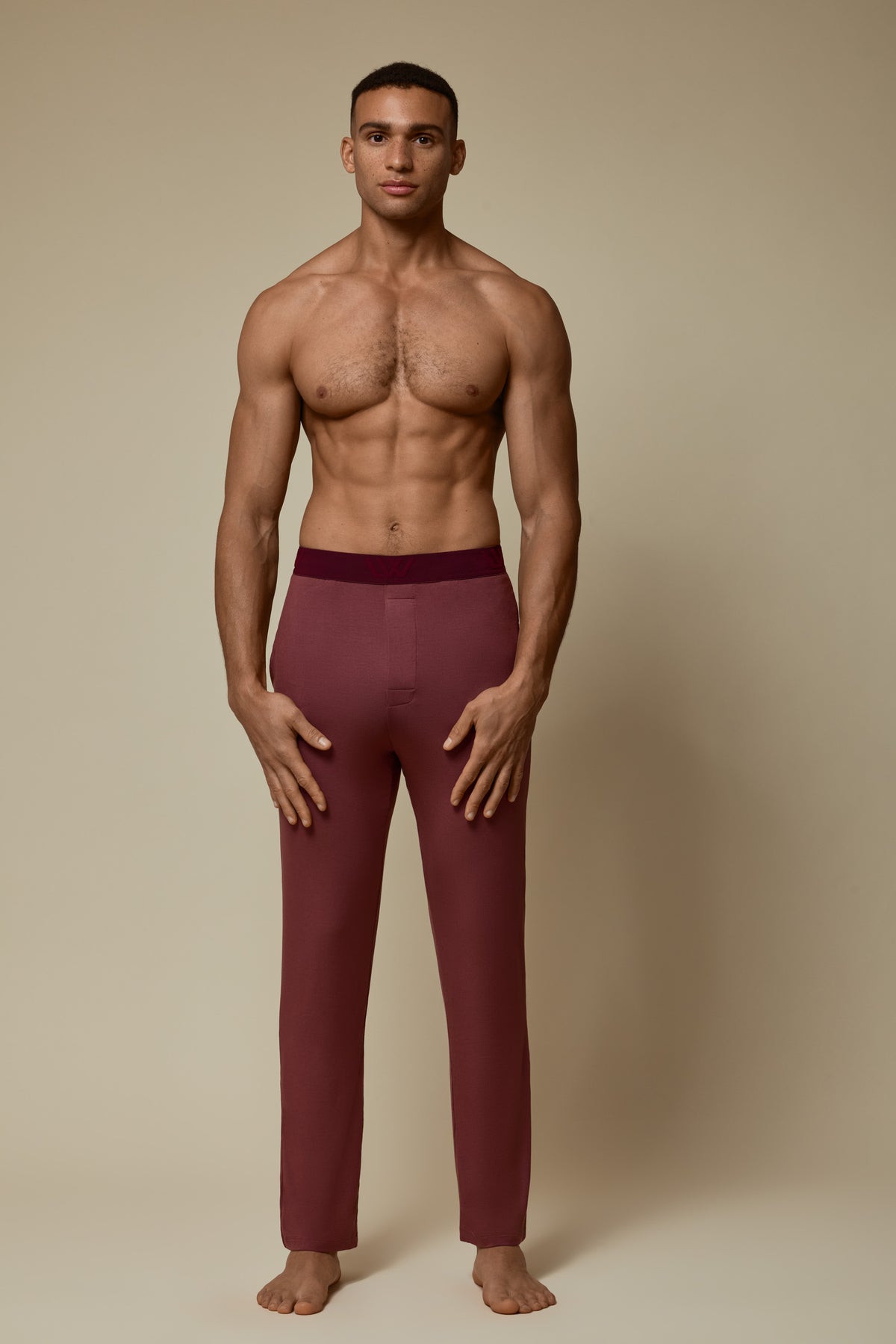 SECOND SKIN WAISTBAND PANT - HOT CHOCOLATE
