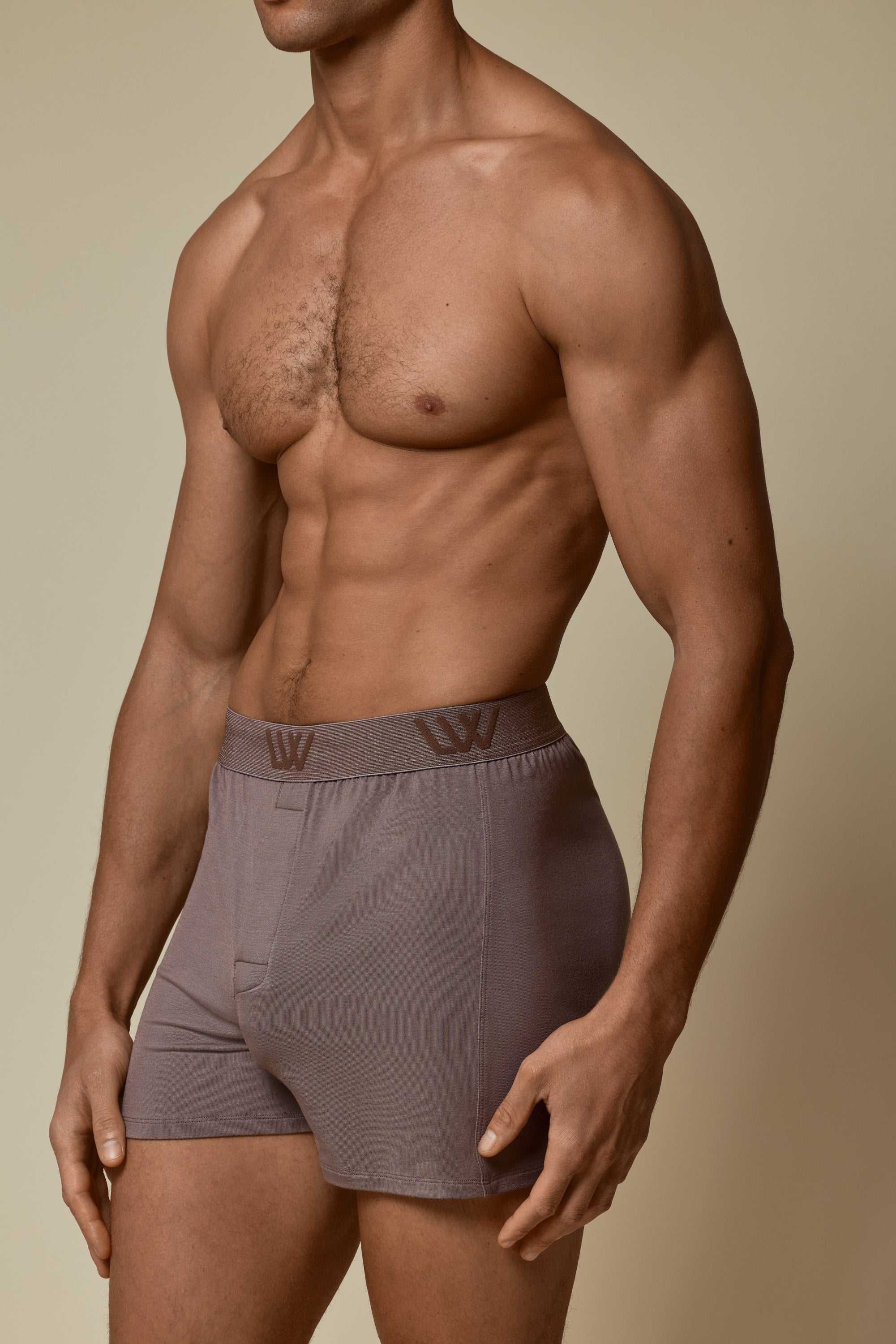 SECOND SKIN SLEEP SHORT - DEEP TAUPE