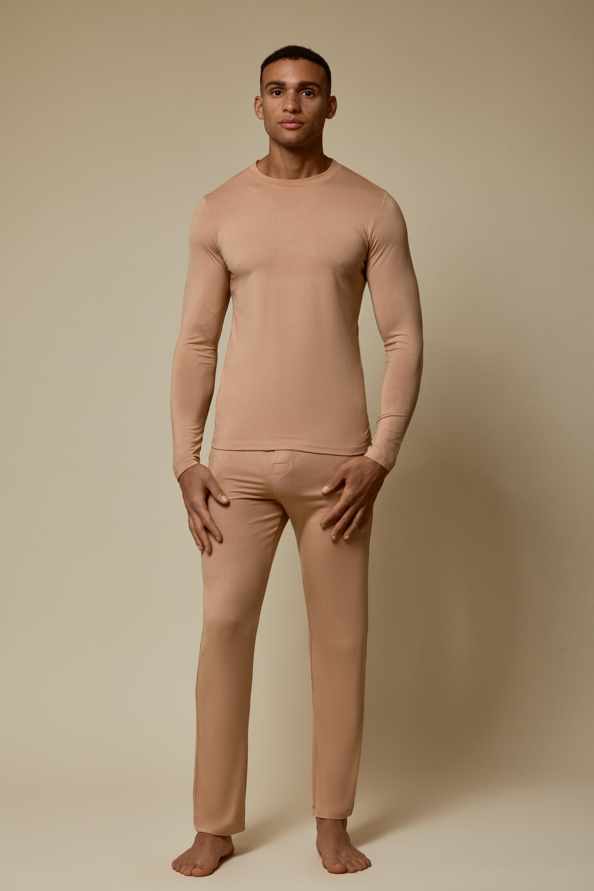 SECOND SKIN LONG SLEEVE TEE - BRUSH