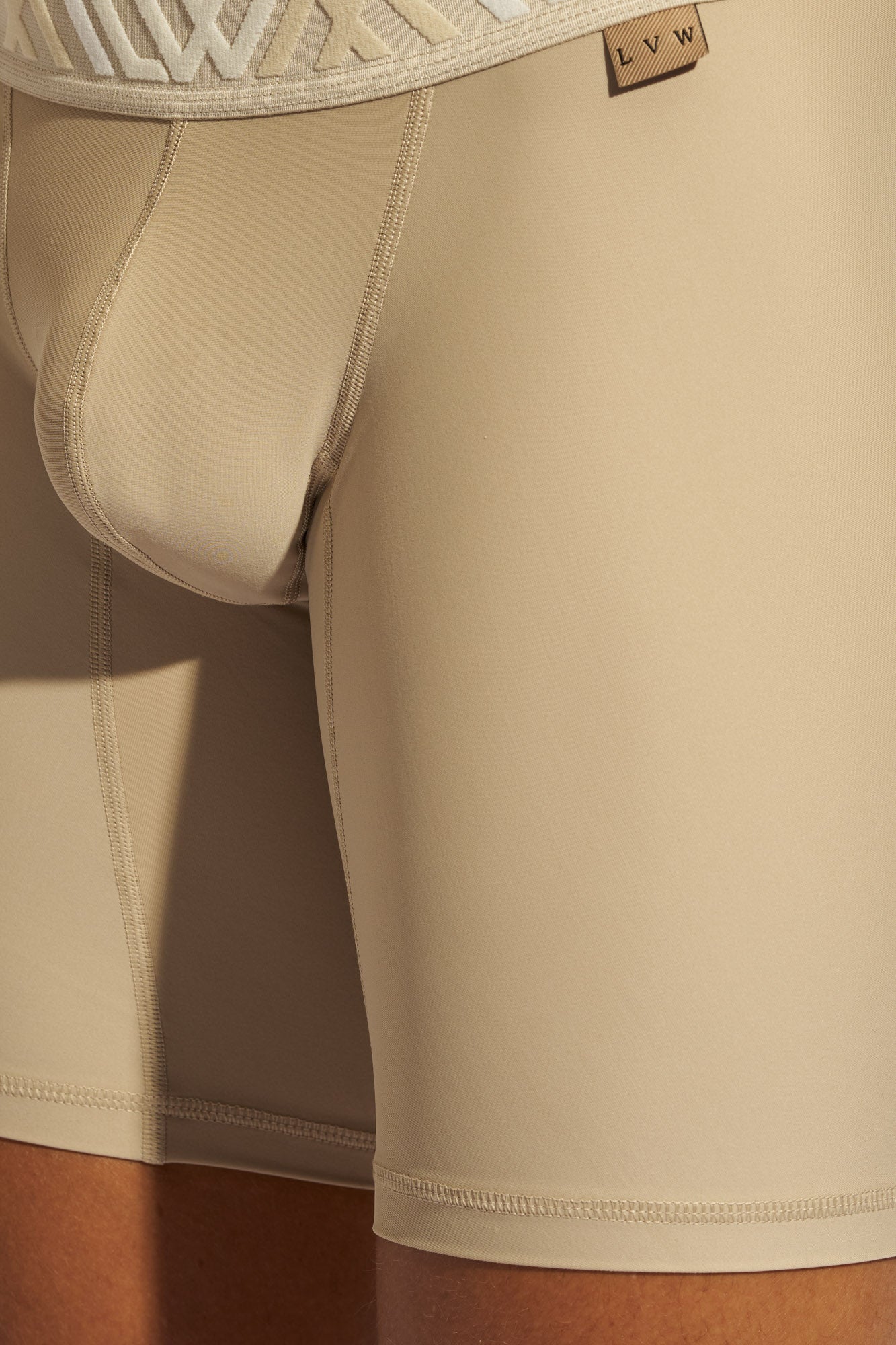 SIGNATURE HYBRID BIKER SHORT - CAMEL