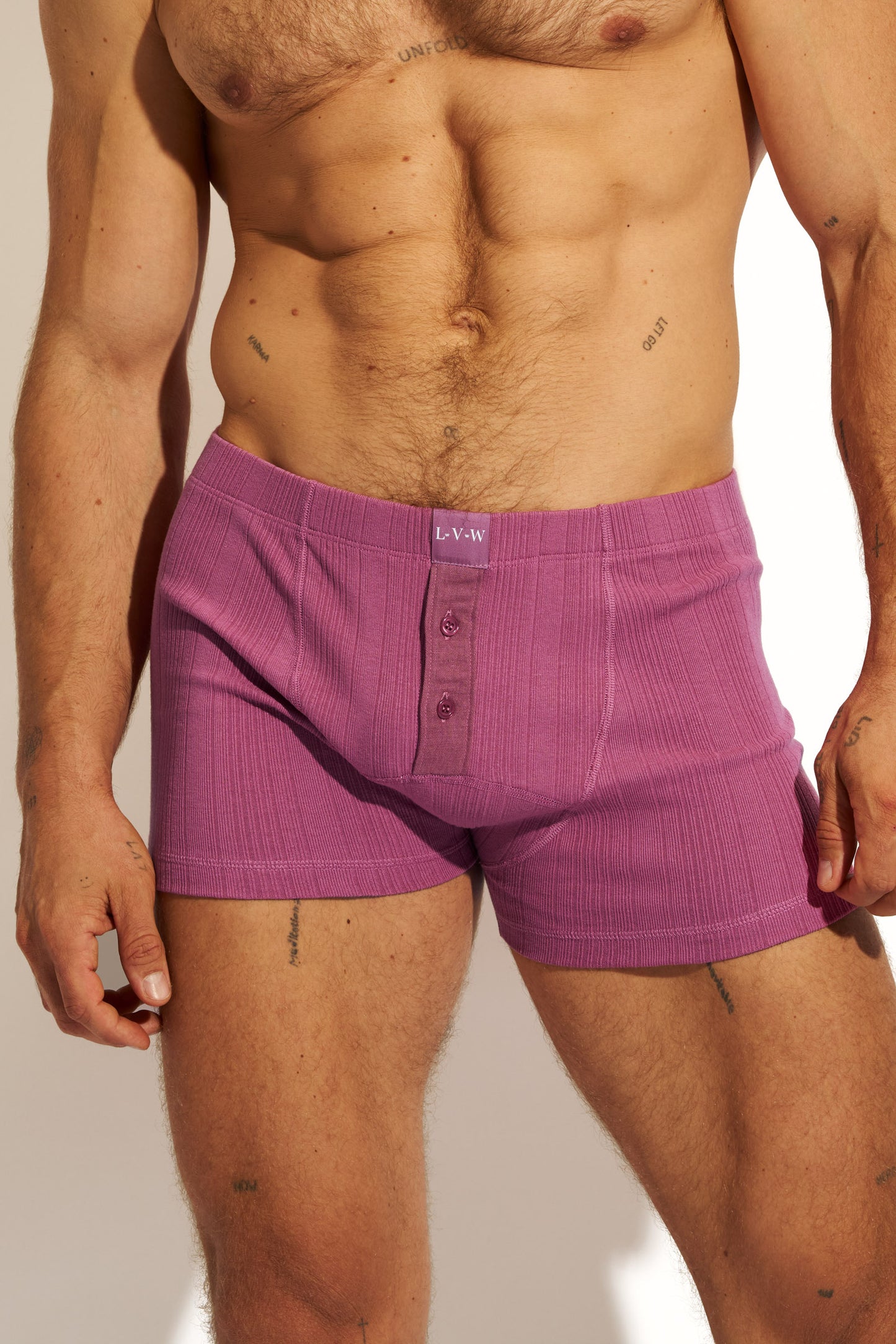 ESSENTIAL EXCLUSIVE BOXER BRIEF BUTTONS - WINE