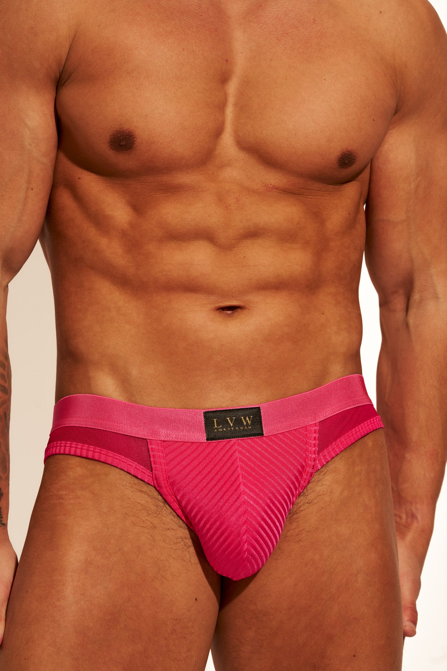 ALLURING MESH JOCKSTRAP - HOT PINK