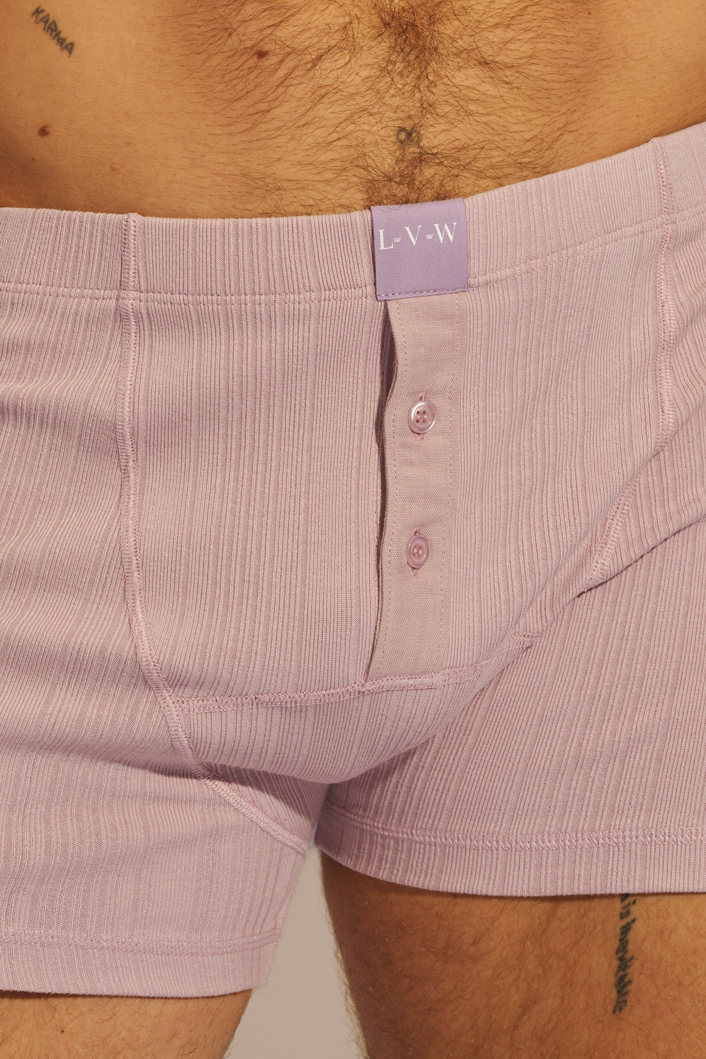 ESSENTIAL EXCLUSIVE BOXER BRIEF BUTTONS - PASTEL PURPLE