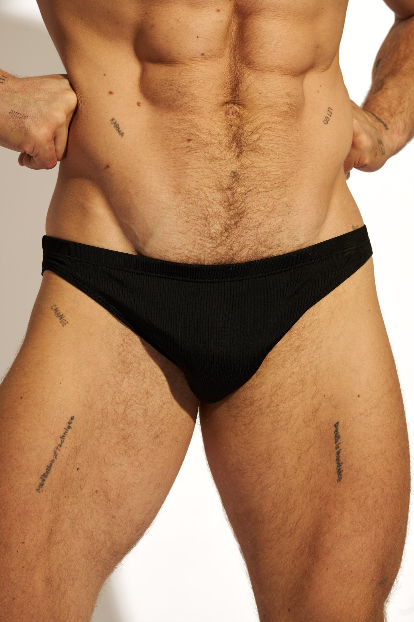 GOLD MICRO BRIEF - BLACK