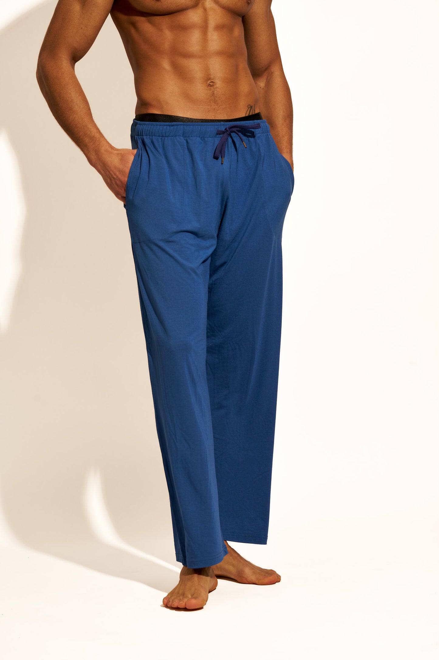 PREMIUM LOUNGEWEAR PANTS RELAXED FIT - NAVY BLUE