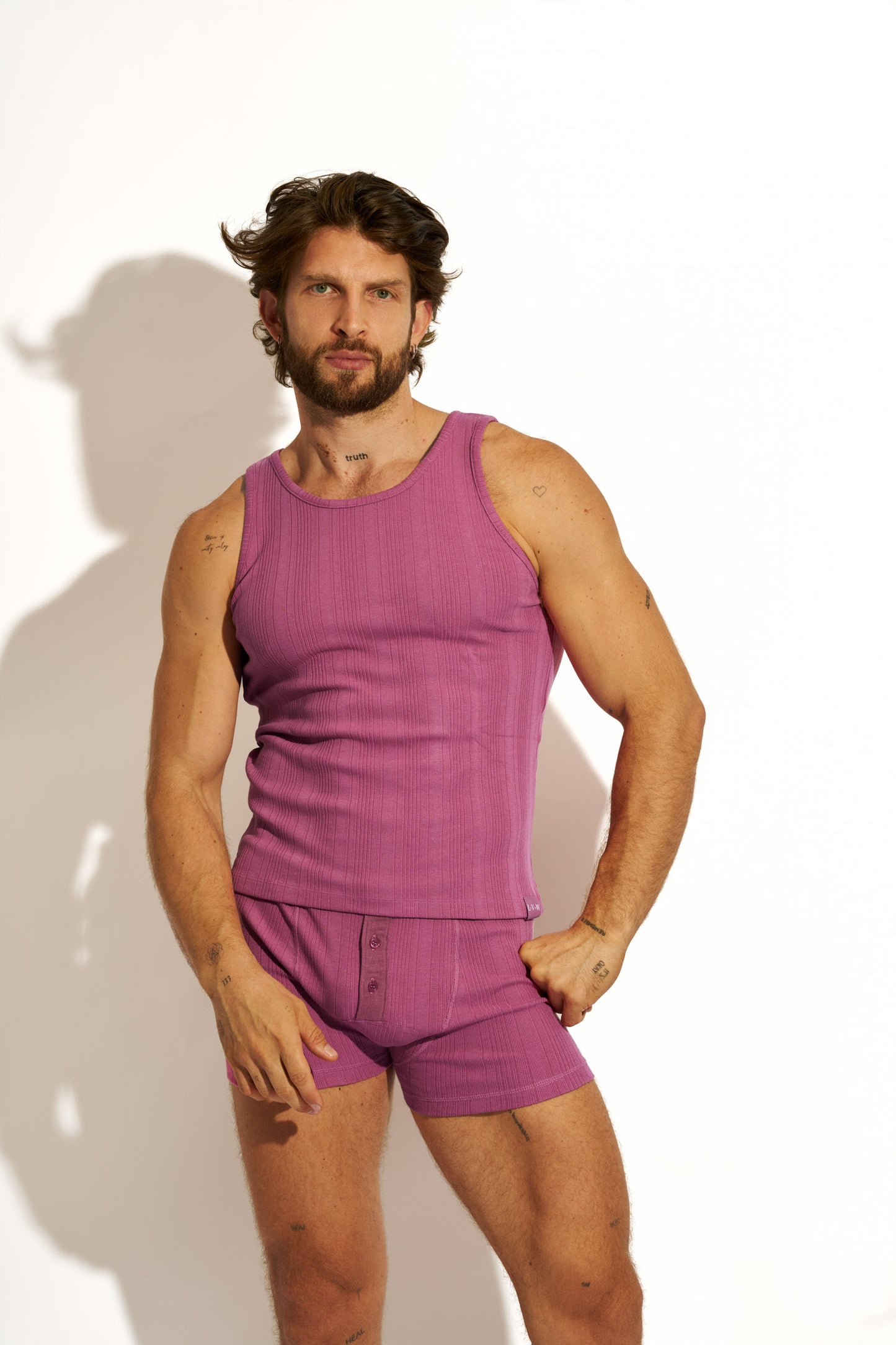 ESSENTIAL EXCLUSIVE BOXER BRIEF BUTTONS - WINE