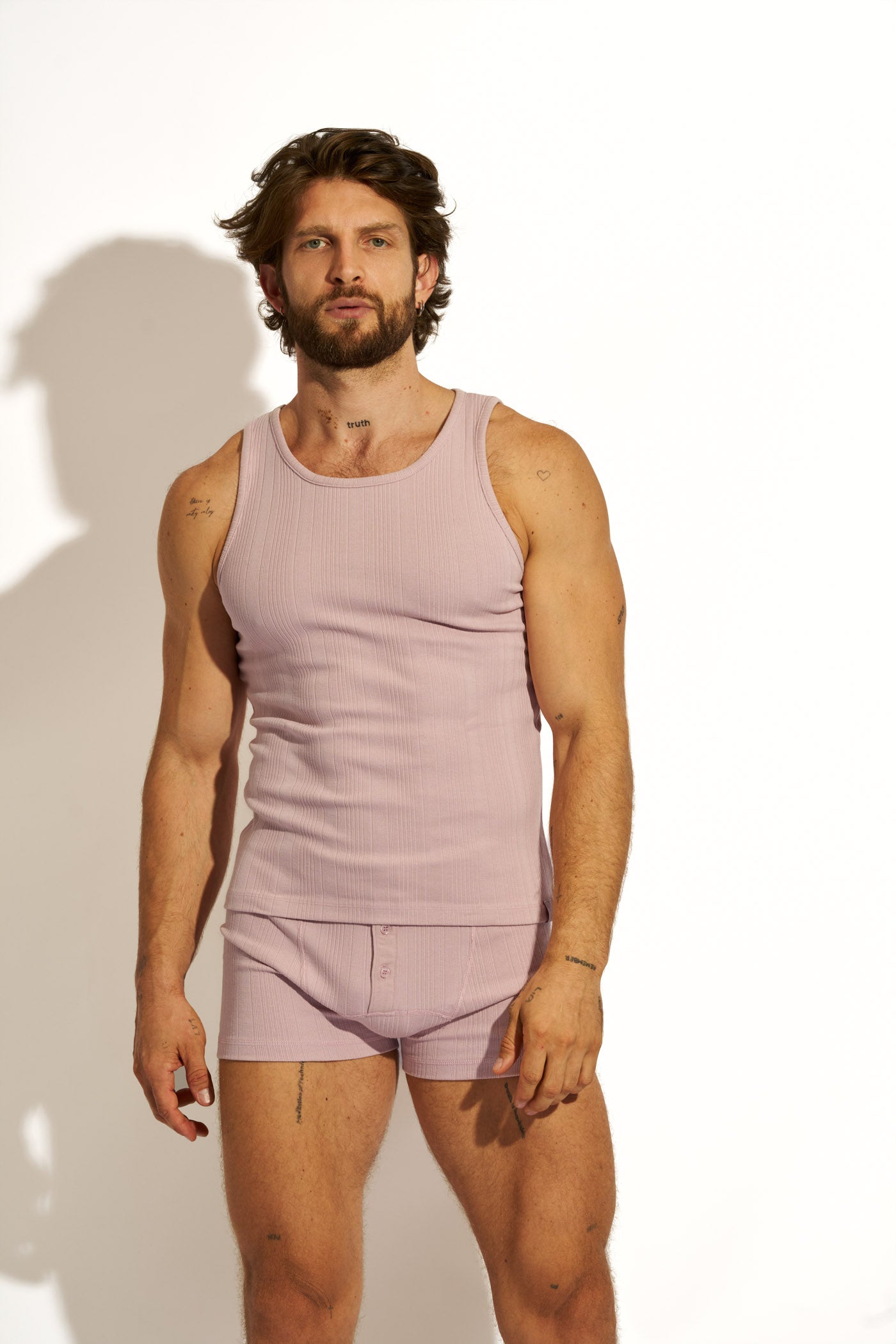 ESSENTIAL EXCLUSIVE BOXER BRIEF BUTTONS - PASTEL PURPLE