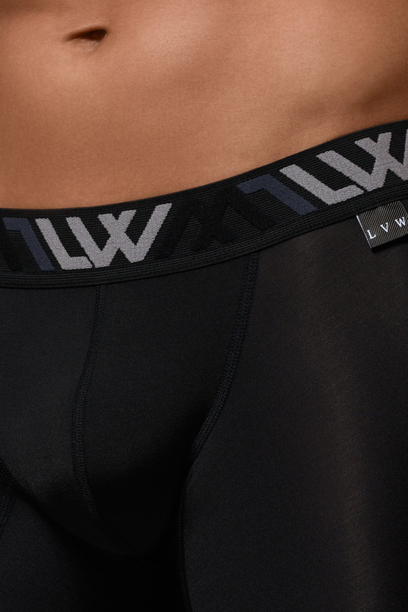 VISIBLY BOXER BRIEF RENEW SHINE 8" - BLACK