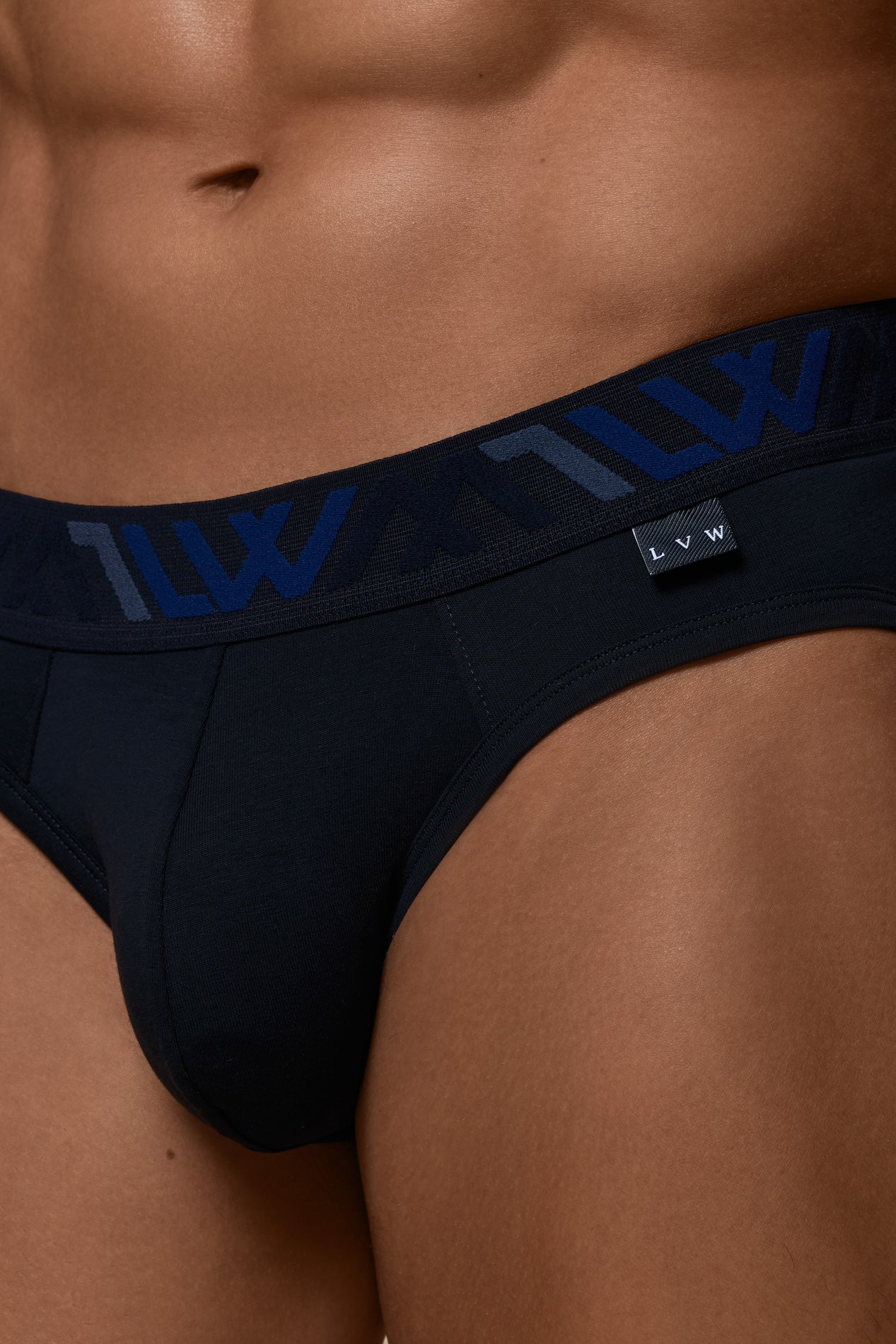 VISIBLY BIKINI BRIEF COTTON STRETCH - DARK NAVY