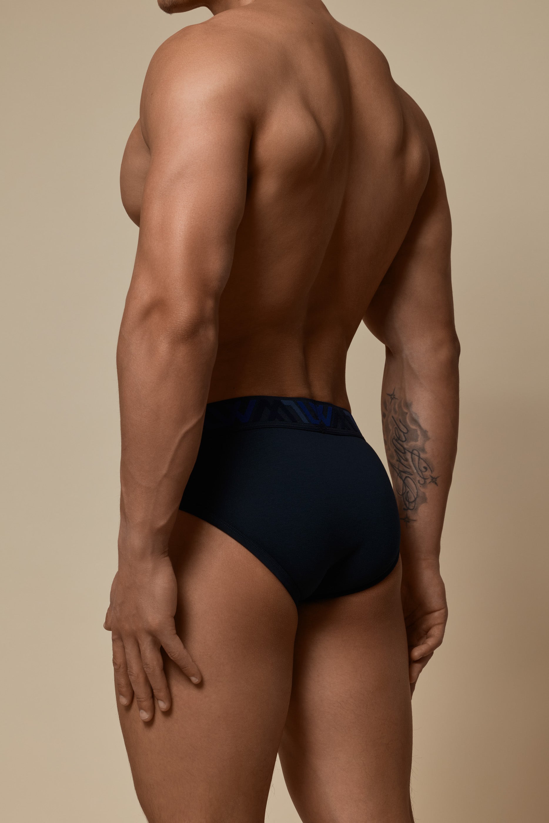 VISIBLY BIKINI BRIEF COTTON STRETCH - DARK NAVY
