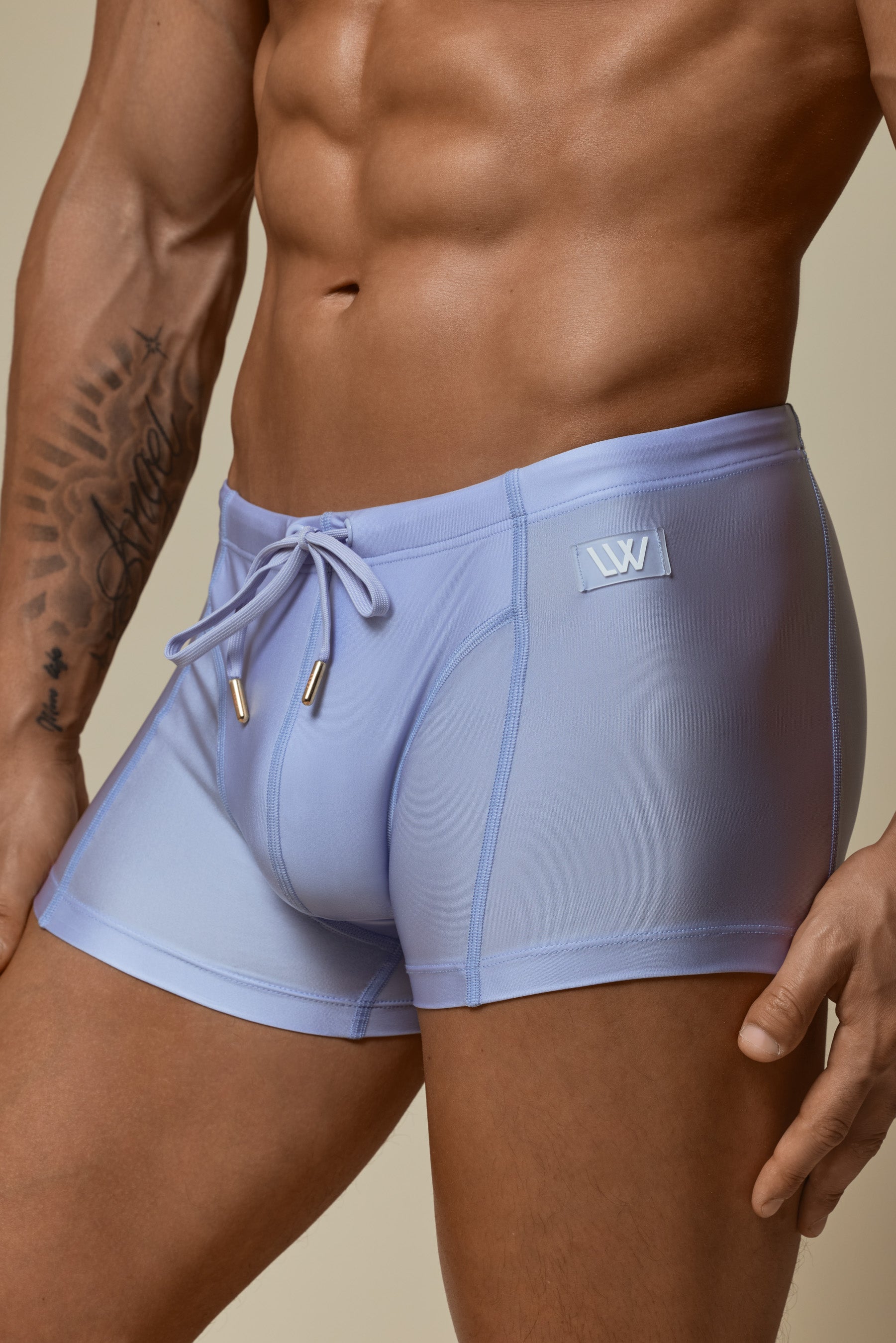 SWIM TRUNK - MIST BLUE