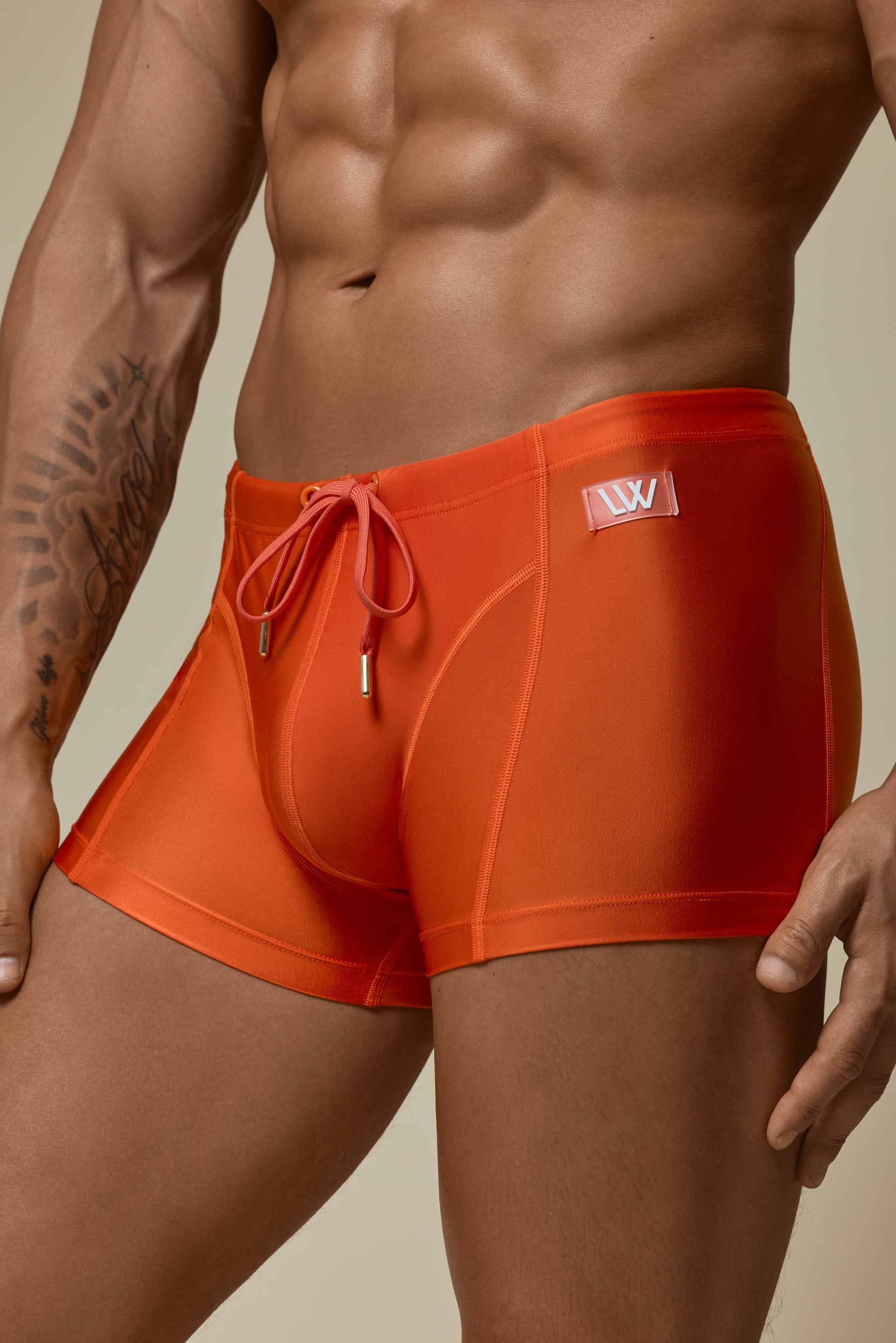 SWIM TRUNK - BLOOD ORANGE
