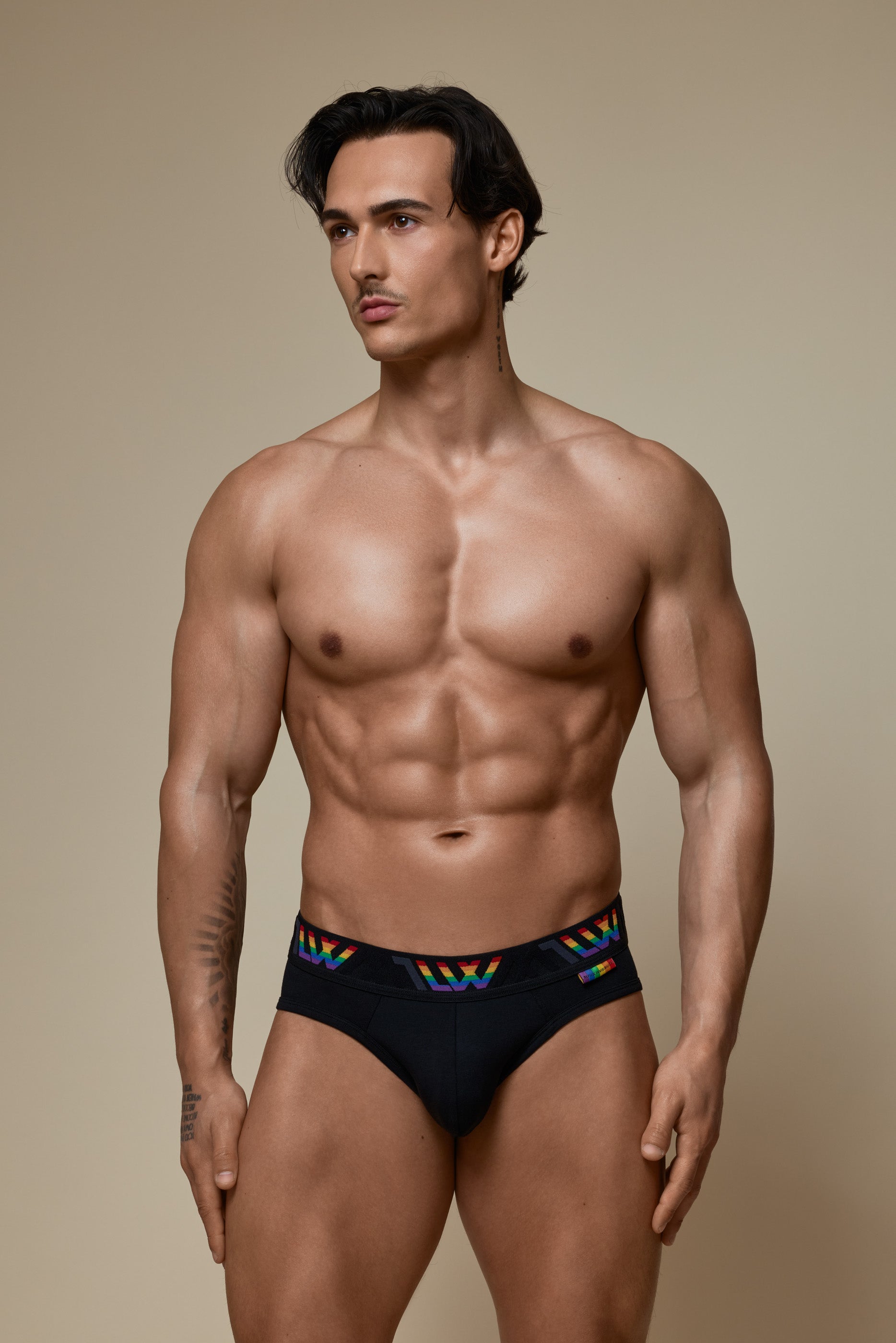 VISIBLY BIKINI BRIEF PRIDE - BLACK