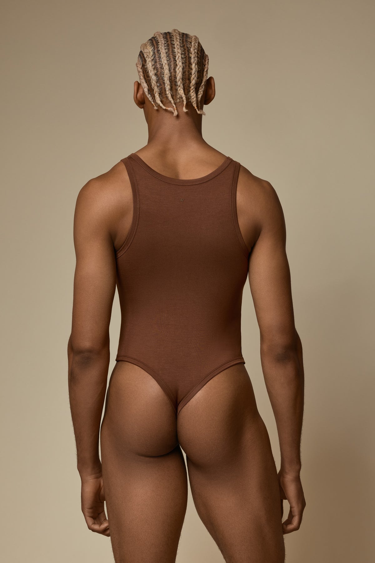 WHISPER THONG BODY SUIT SECOND SKIN - CACAO