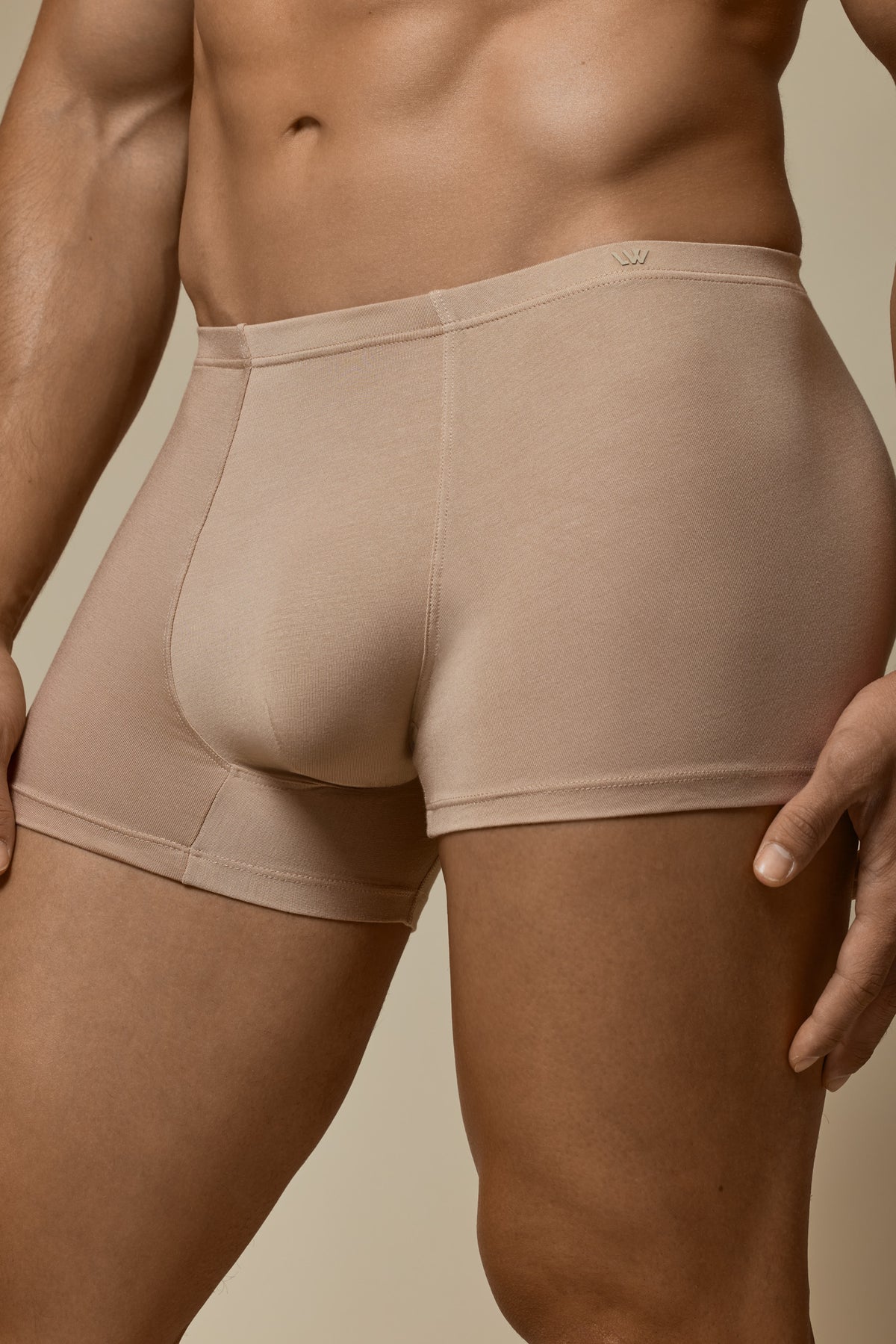 WHISPER BOXER BRIEF SECOND SKIN - DUNE