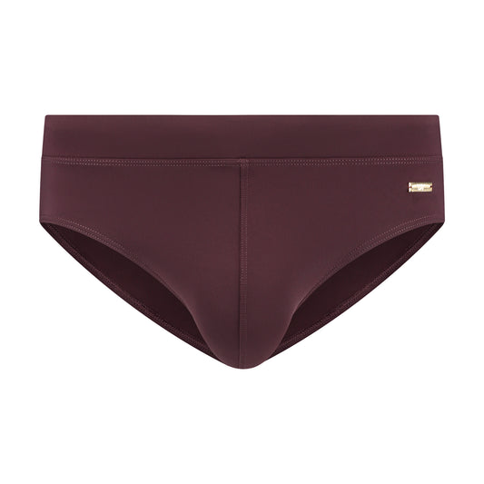 LVW SWIM BRIEF - Deep Red Brown