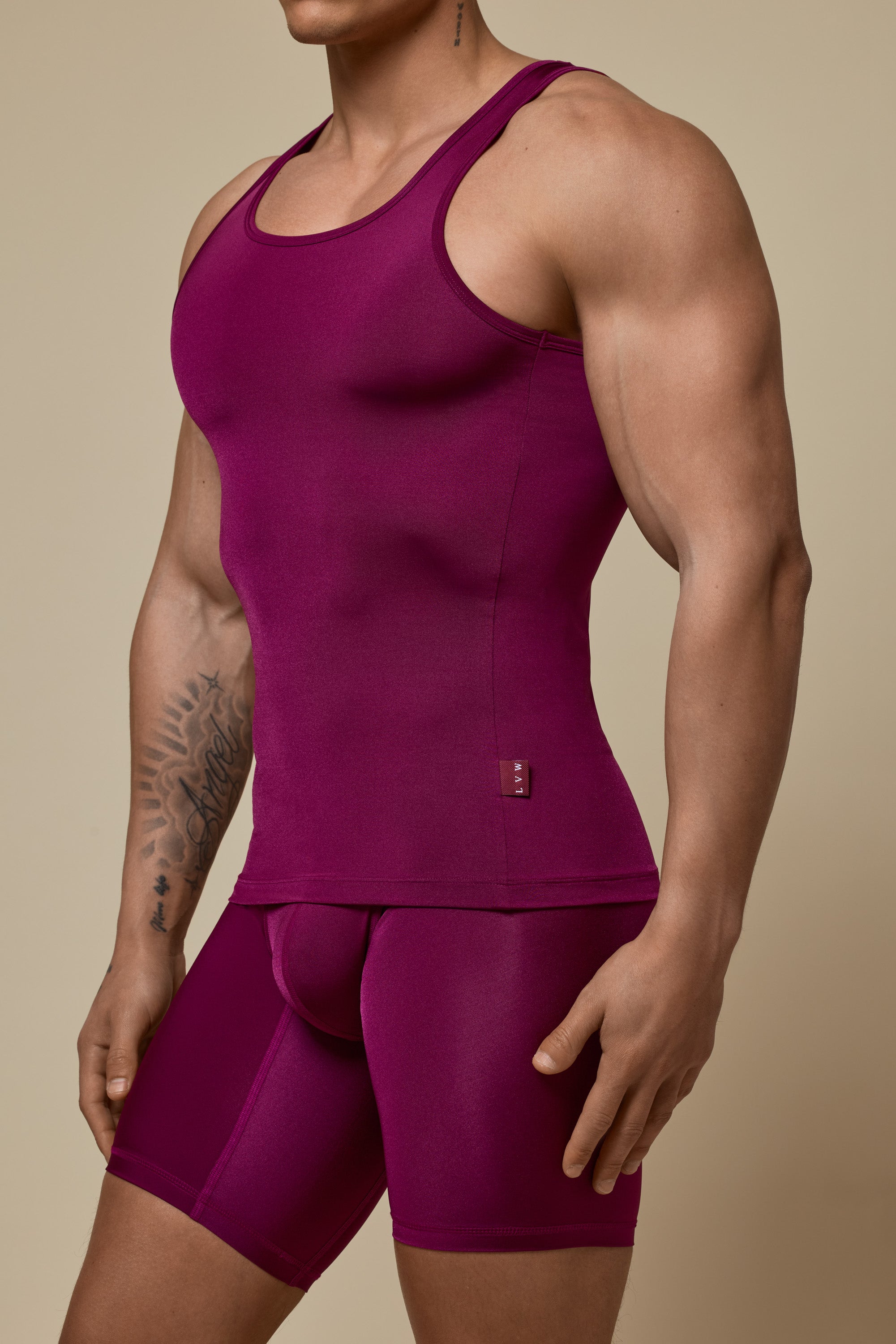 VISIBLY TANKTOP RENEW SHINE - DEEP PLUM