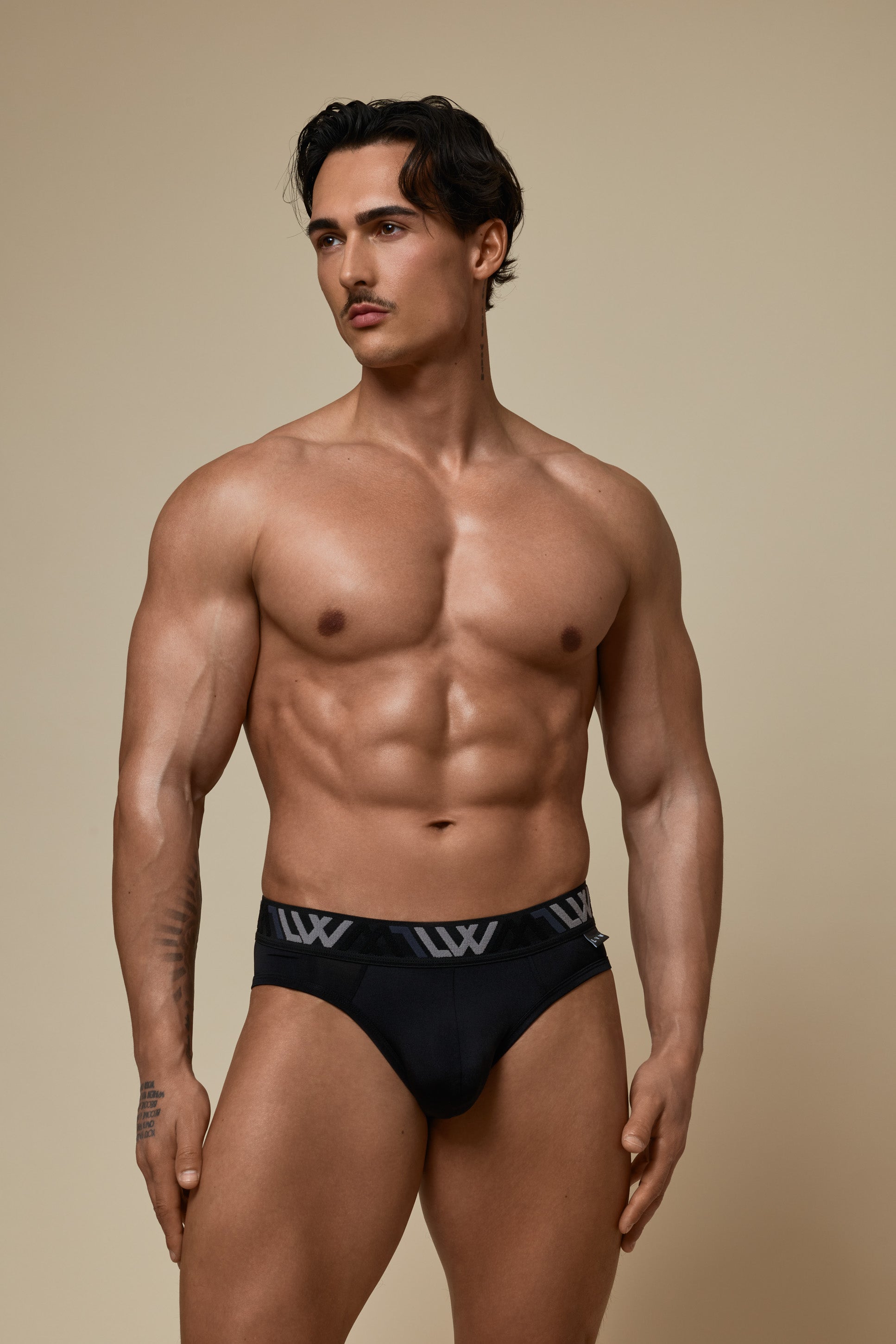 VISIBLY BIKINI BRIEF RENEW SHINE - BLACK