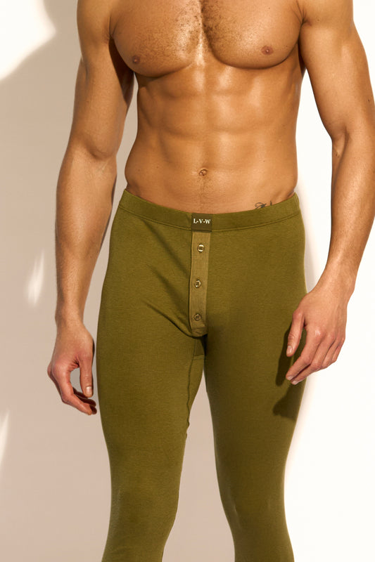 ESSENTIAL LONG JOHN - OLIVE