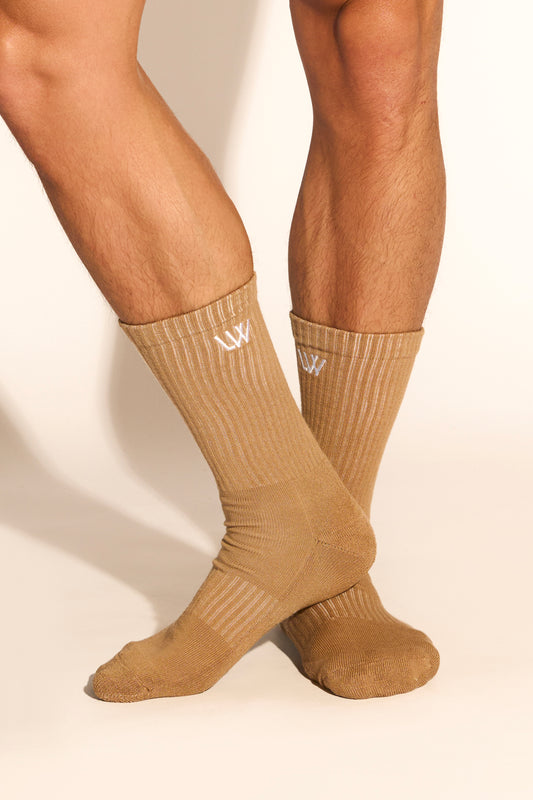 SPORT SOCKS - WARM TAUPE