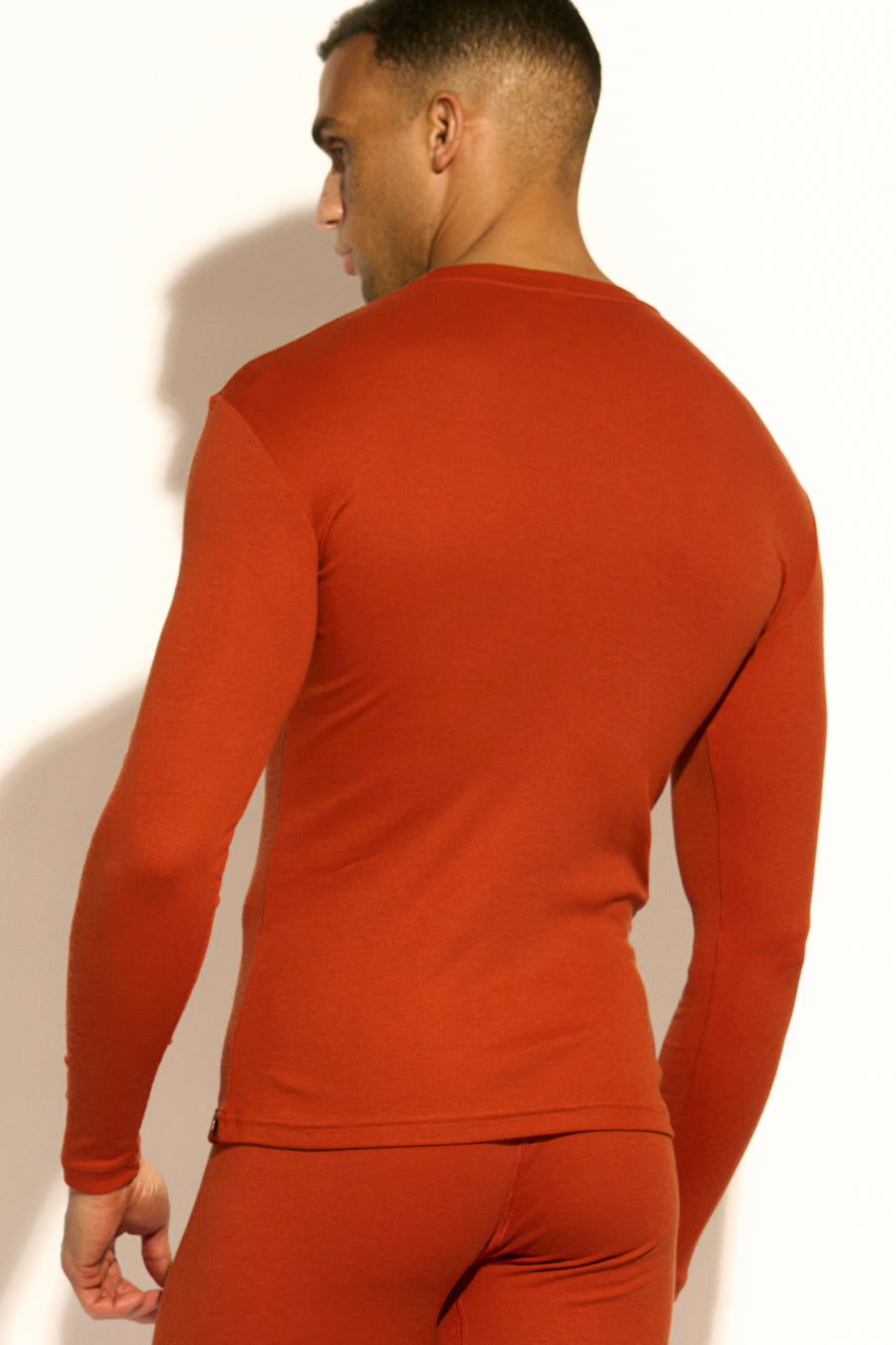 ESSENTIAL LONG SLEEVE TEE - CINNAMON