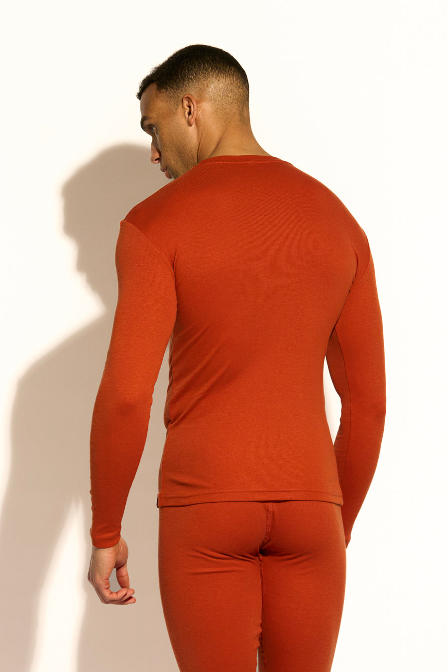 ESSENTIAL LONG SLEEVE TEE - CINNAMON