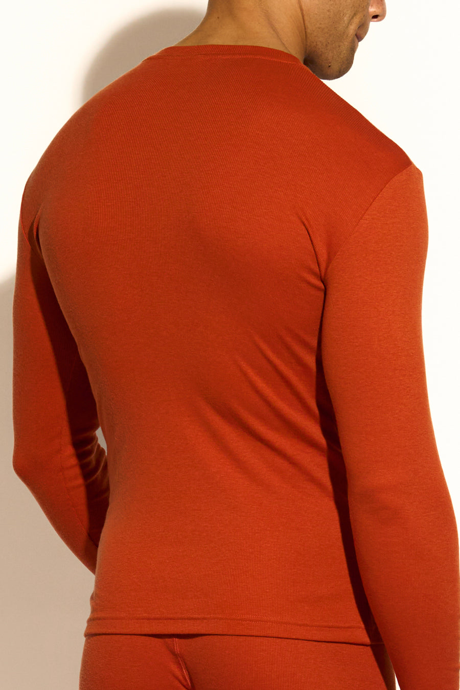 ESSENTIAL LONG SLEEVE TEE - CINNAMON