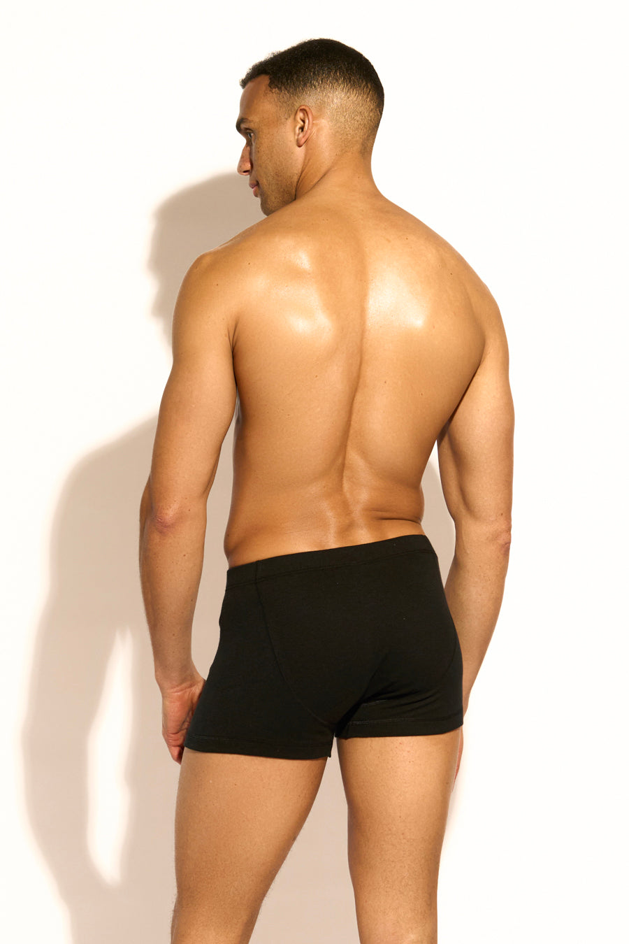 ESSENTIAL BOXER BRIEF BUTTONS - BLACK