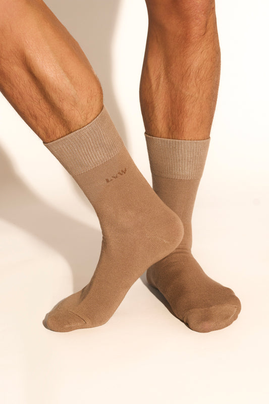 CASUAL SOCKS - LIGHT TAUPE