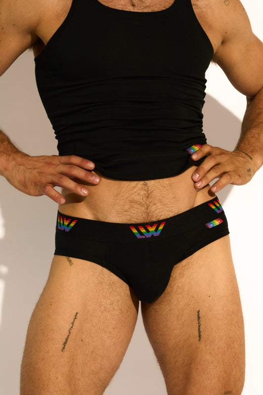 PRIDE BIKINI BRIEF - BLACK