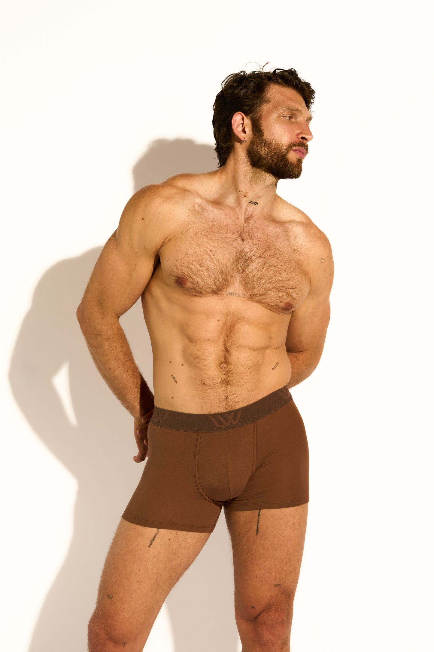 SKIN BOXER BRIEF - CACAO BROWN